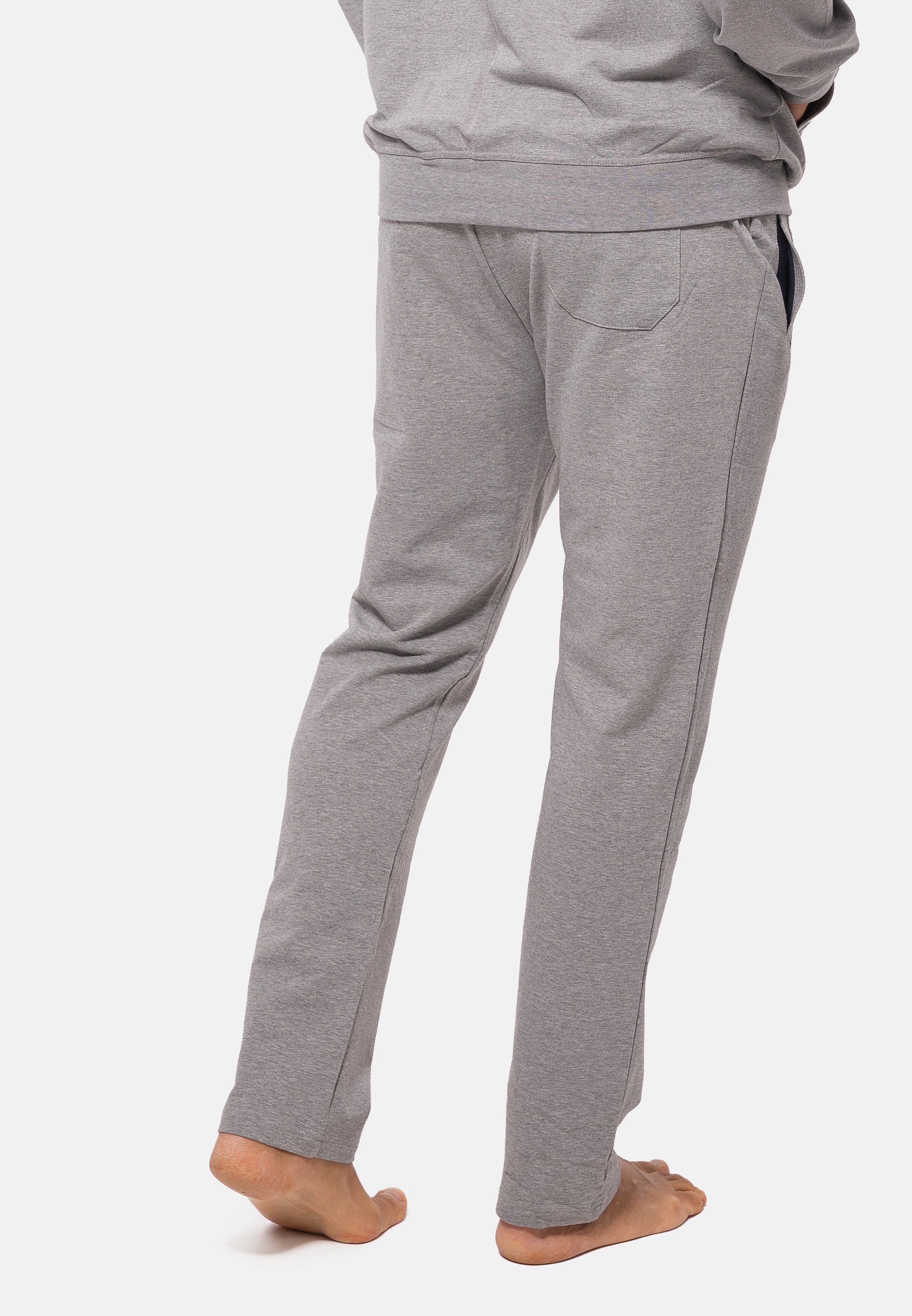 Hajo Jogginghose Klima-Komfort (1-tlg) Homewear Hose - Baumwolle - Lange Hose mit zwei Hosentaschen
