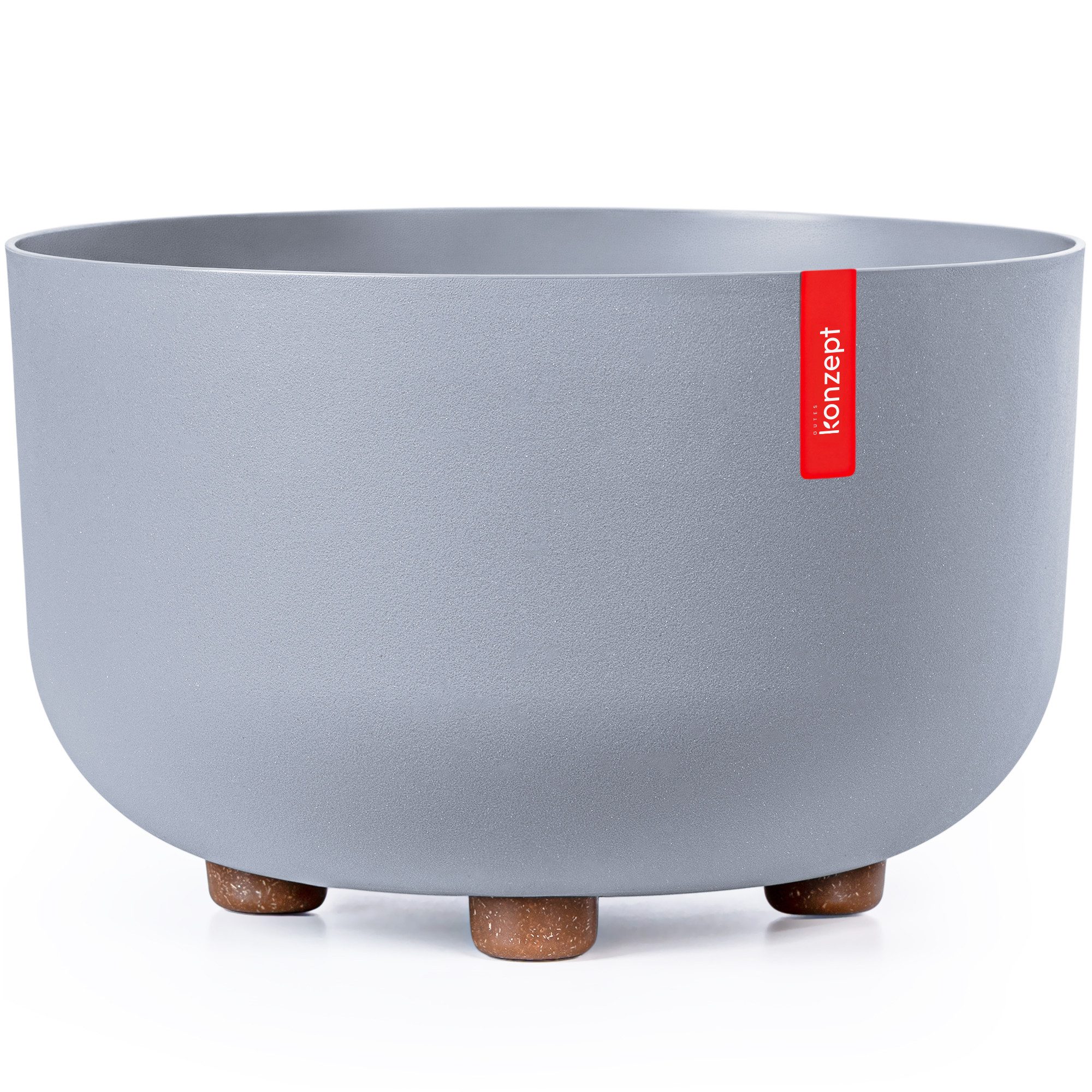 KONZEPT Blumentopf mit Füßen Ø 27 cm, für innen & außen, Mit abnehmbaren Füßen. Für Kräuter, Blumen und kompakte Grünpflanzen.