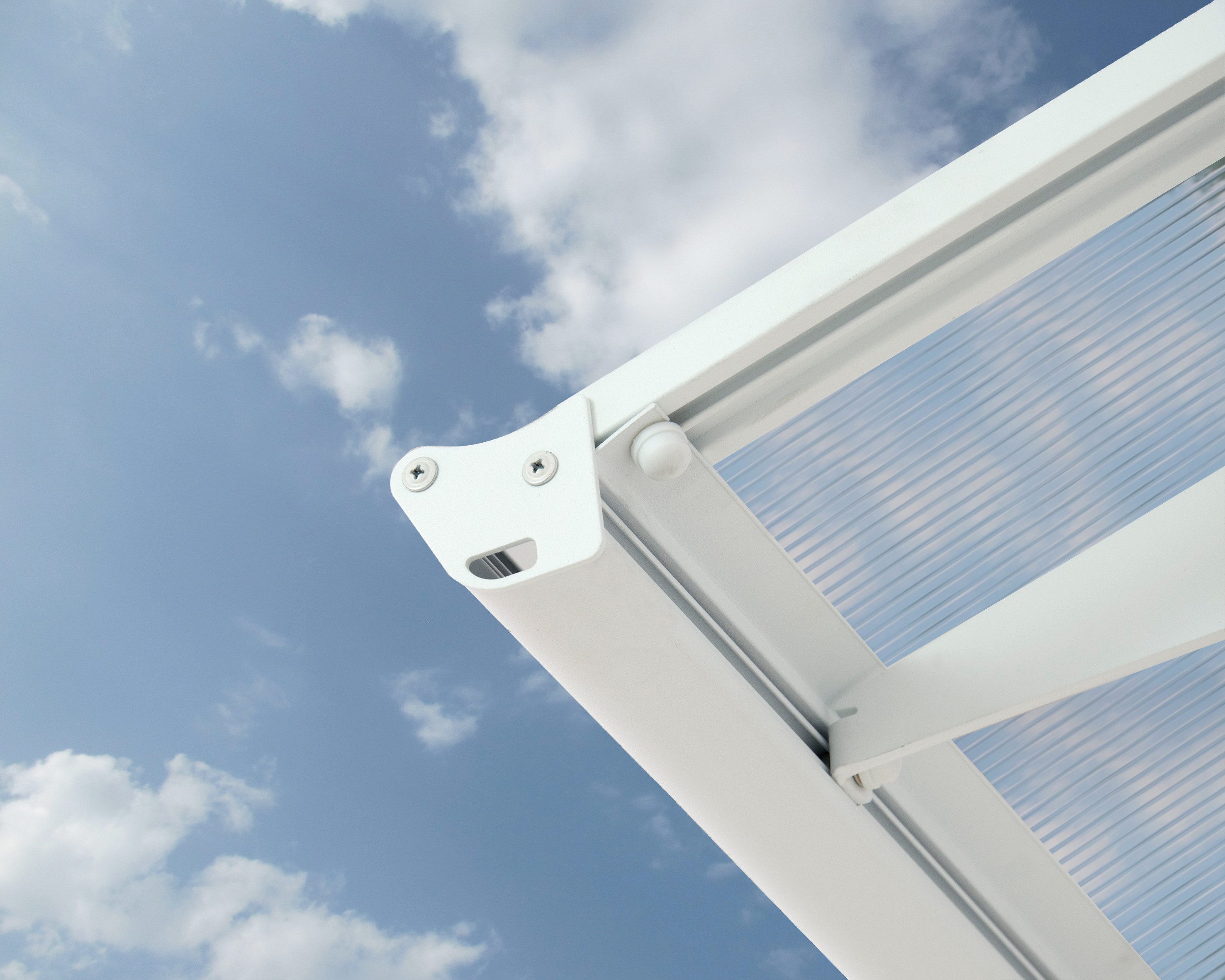 Palram - Canopia Pultvordach BordeauX Alu Vordach, robuste Aluminiumstruktur