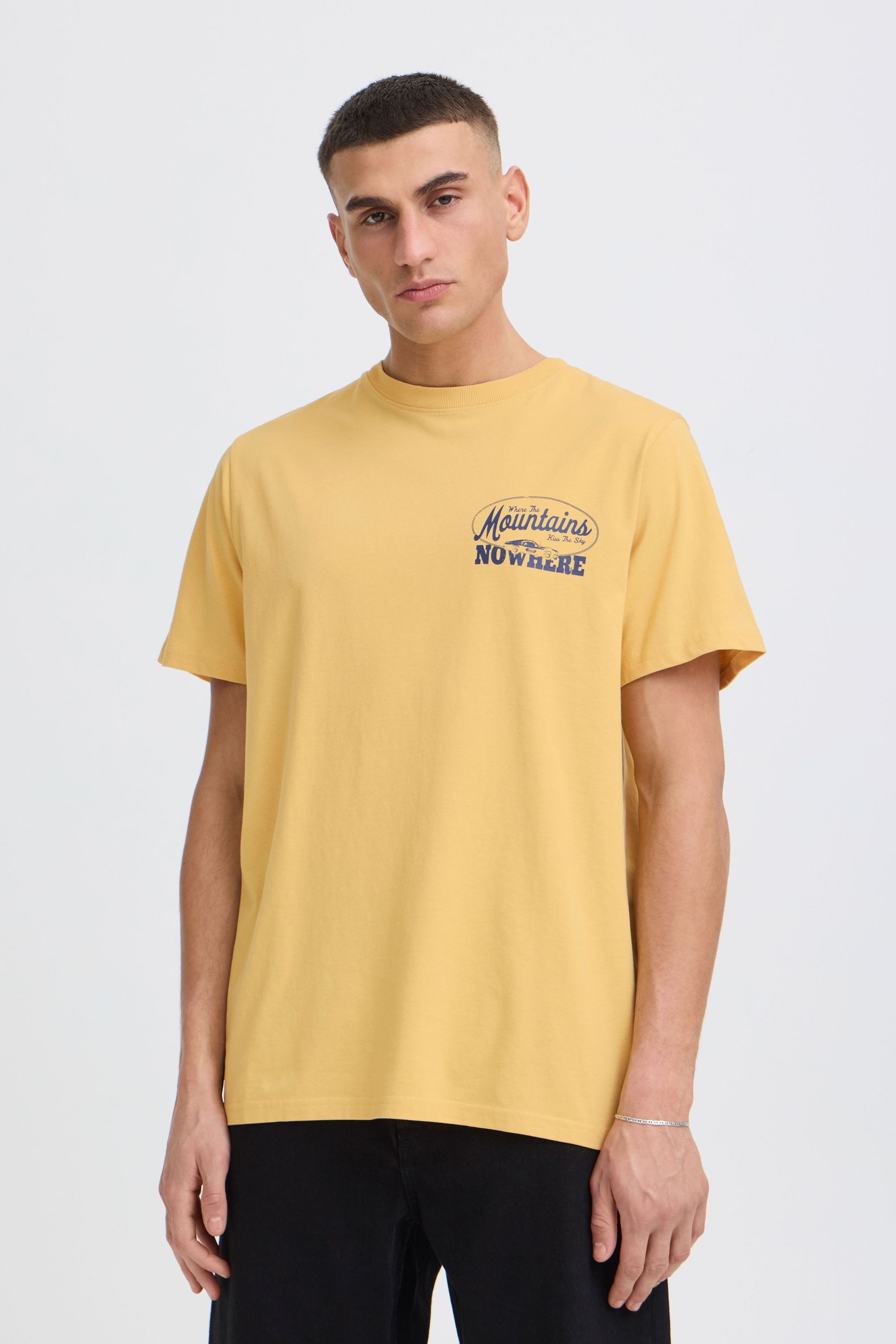 !Solid Rundhalsshirt SDUbert Klassisches T-Shirt mit dezentem Druck