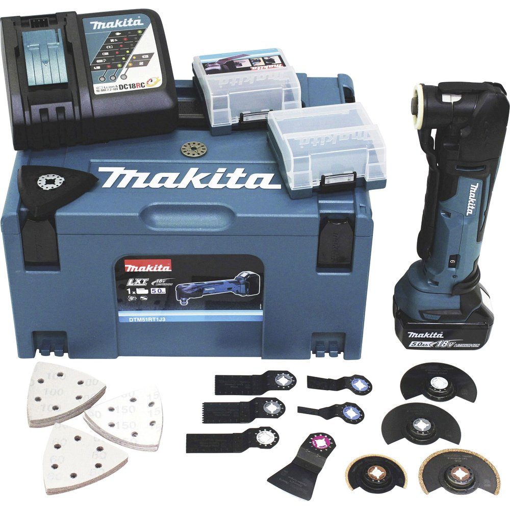 Akku-Multifunktionswerkzeug Makita DTM51RT1J3 Akku-Multifunktionswerkzeug 18 V 5 Ah Anzahl mi