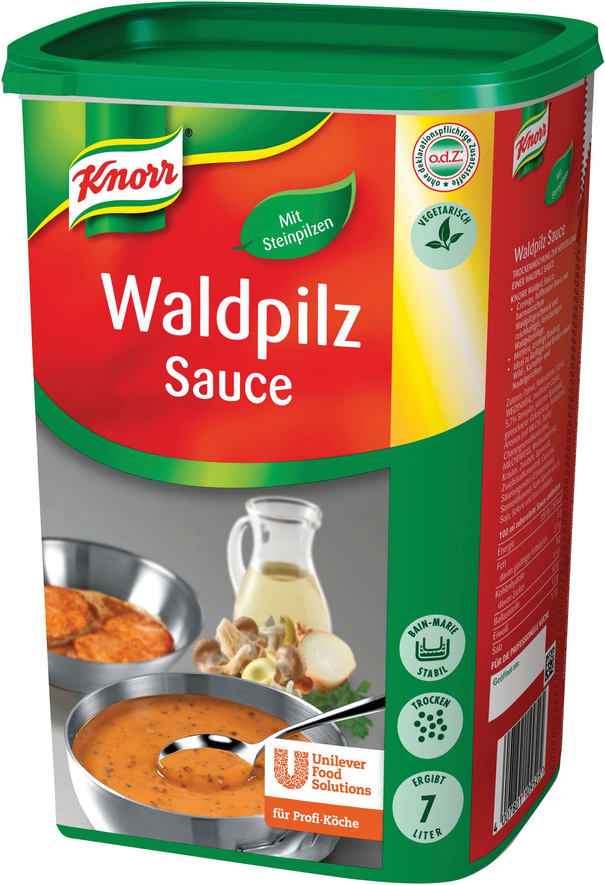 Knorr Saucen, Knorr Waldpilz Sauce als Trockenmischung für 6000ml Packung
