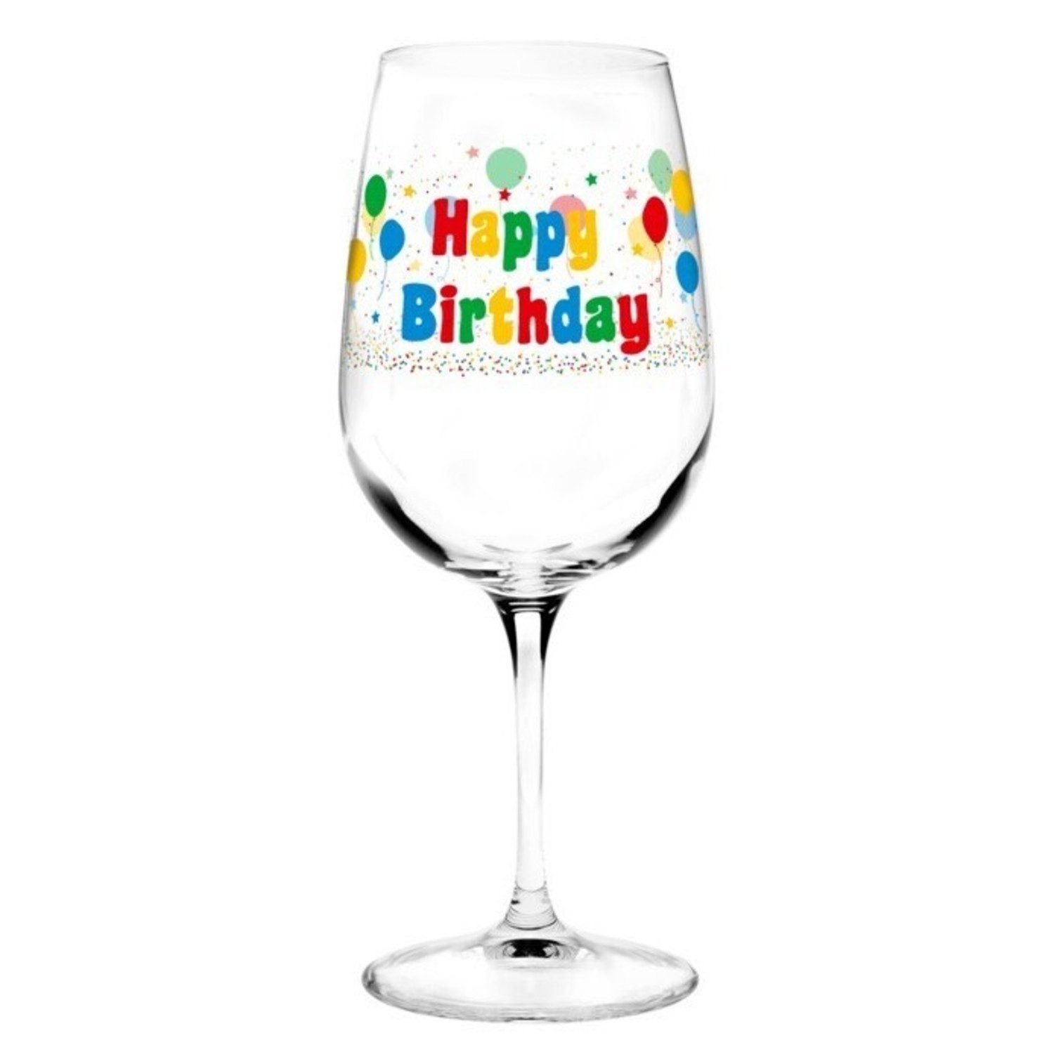 Weinglas Happy Birthday Weinglas