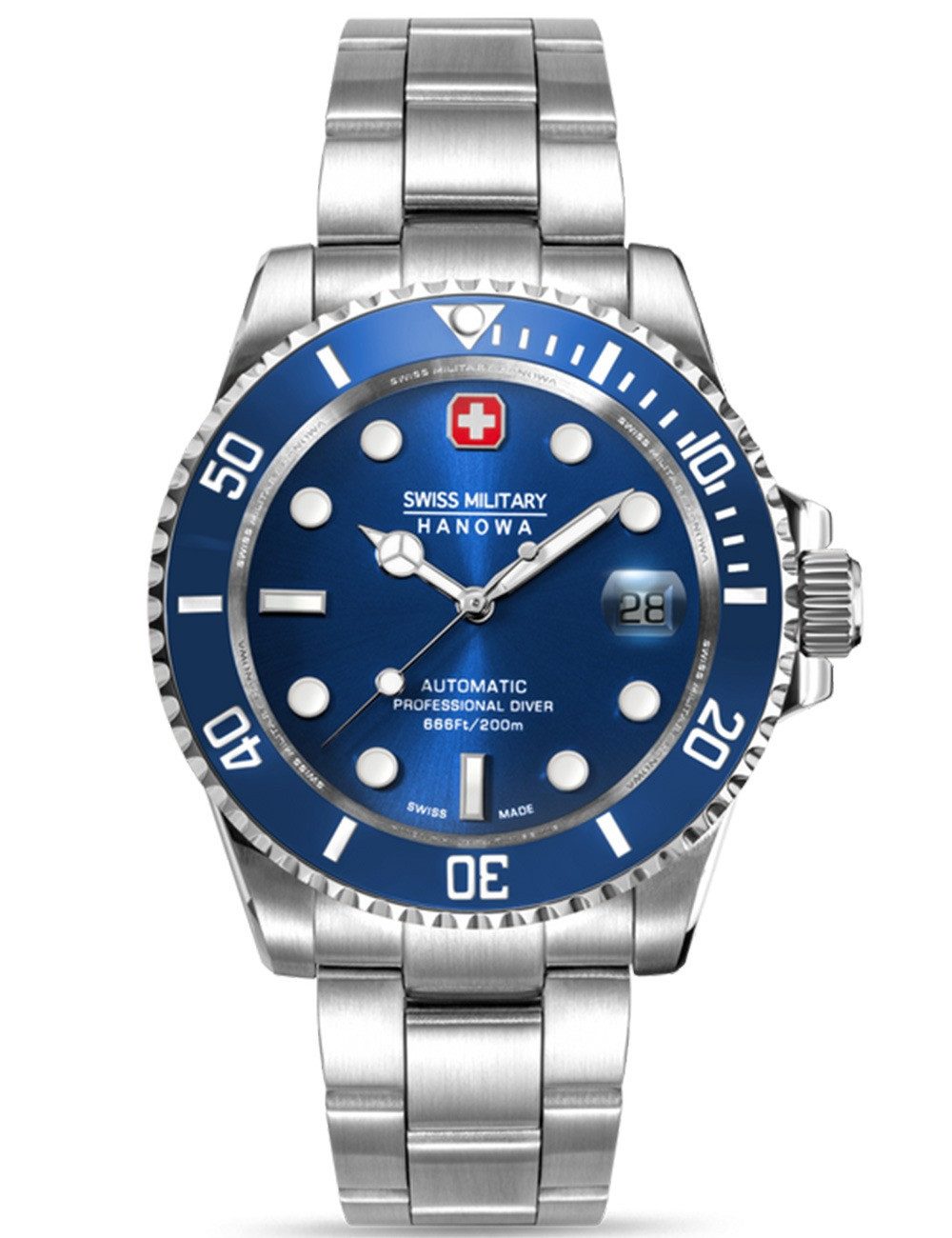 Swiss Military Hanowa Automatikuhr Swiss Military Hanowa SMWGL0006304 Herre günstig online kaufen