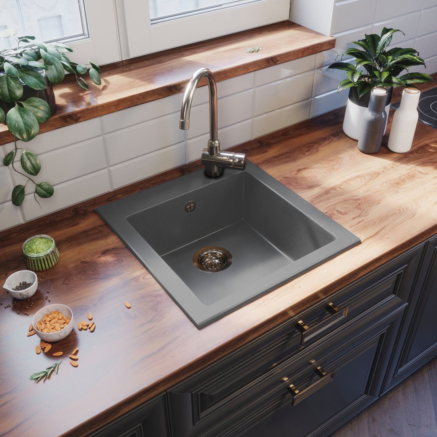 Faizee Möbel Granitspüle Graniteinbauspüle für moderne günstig online kaufen