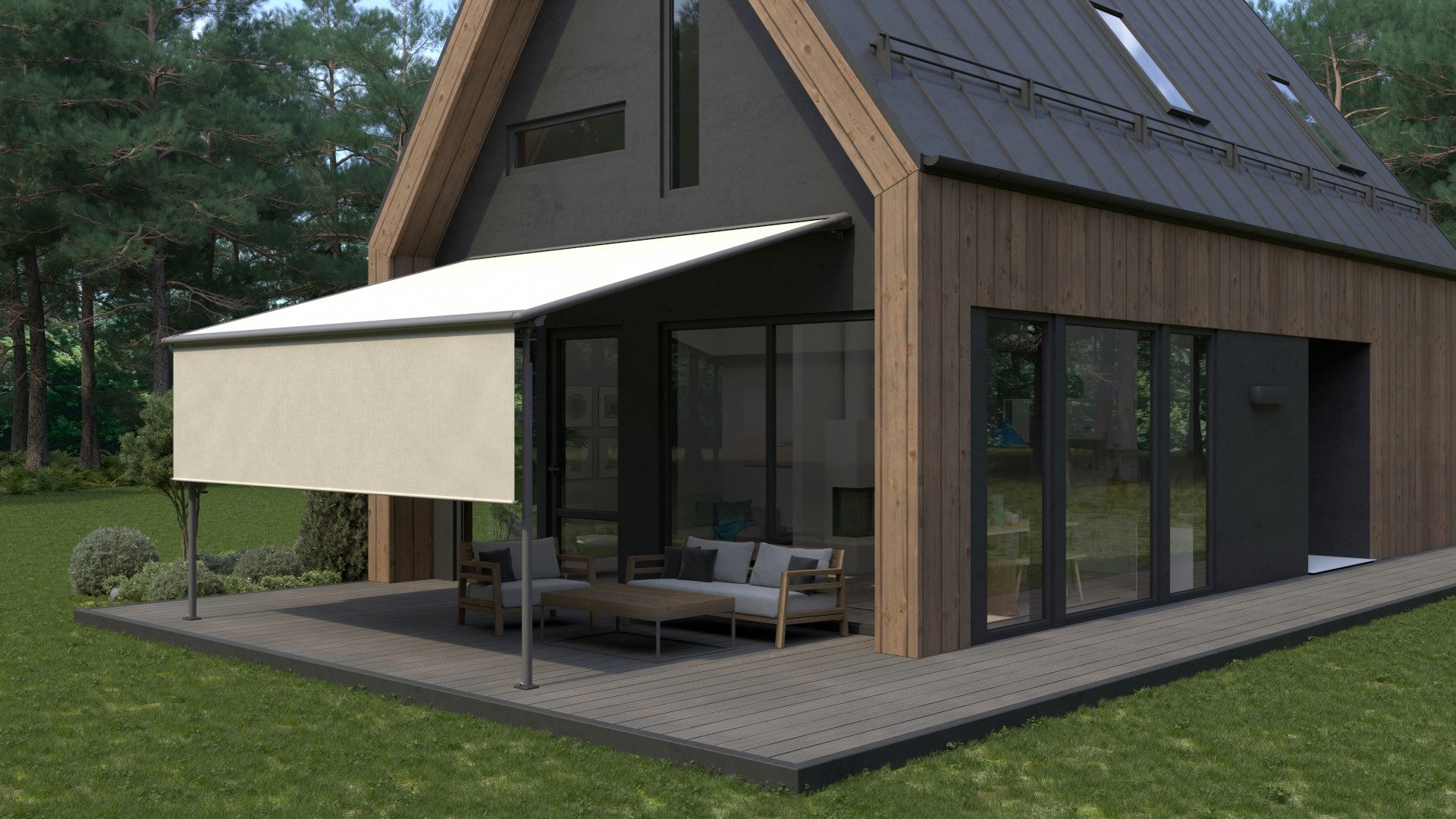 Spettmann Pergola Pergola Markise Flex, Windklasse 2