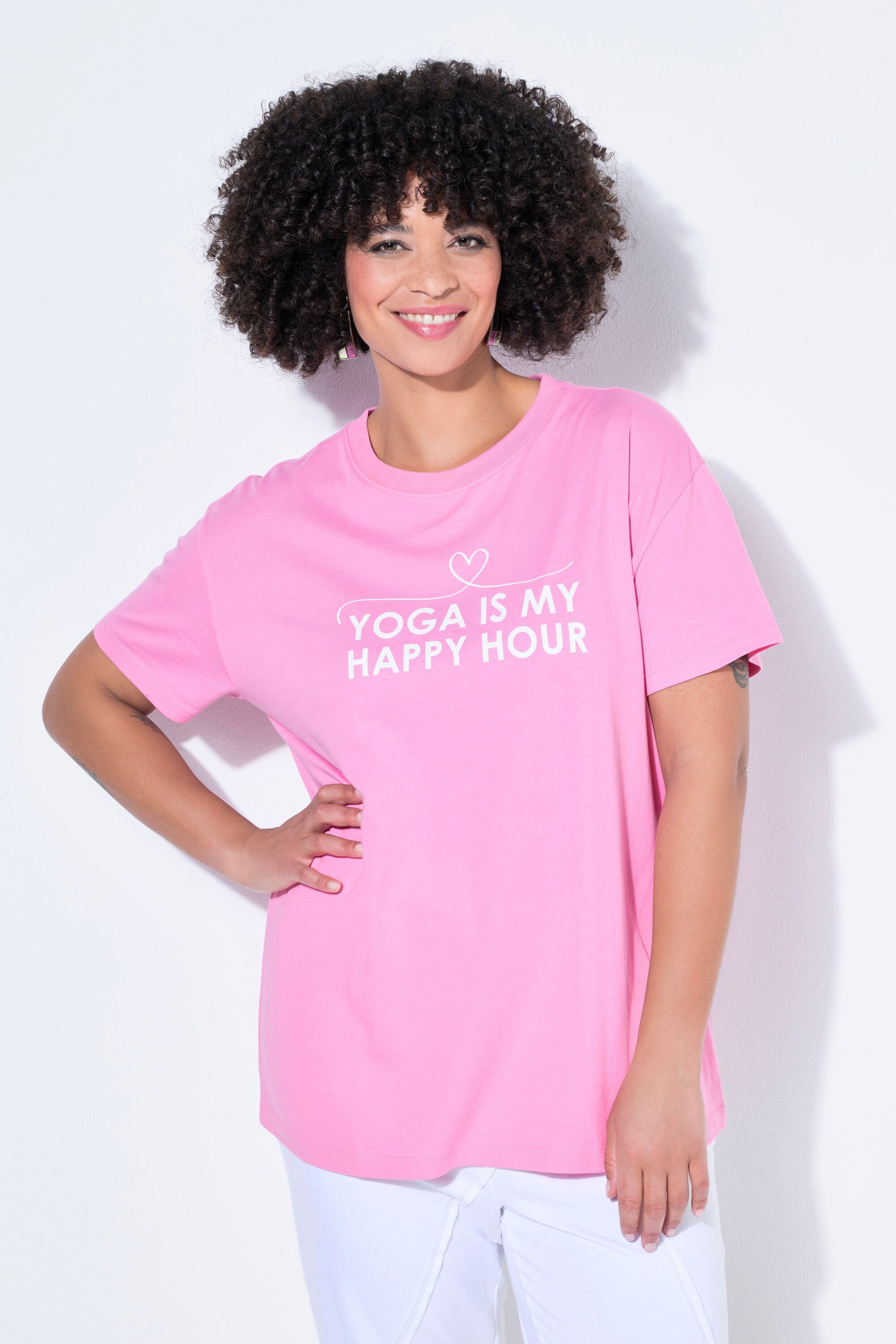 Angel of Style T-Shirt T-Shirt oversized Yoga-Schriftzug