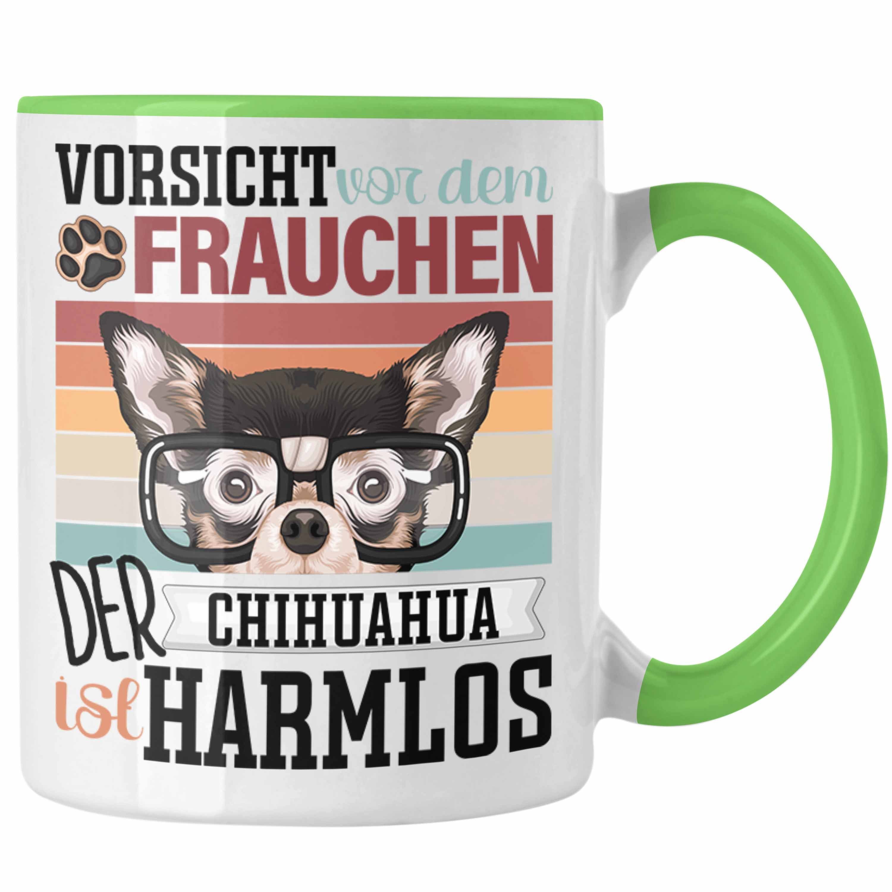 Trendation Tasse Chihuahua Besitzerin Frauchen Tasse Geschenk Lustiger Spruch Geschenki Grün