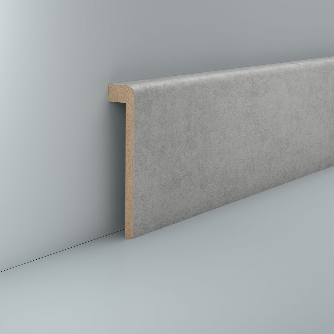 Südbrock Sockelleiste Abdeckleiste Fliesensockel Konradshöhe 19x96 Beton, L: 250 cm, H: 9.6 cm, 1-St.