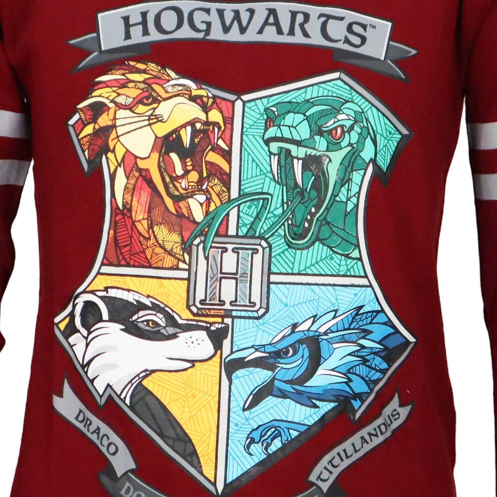 Harry Potter Langarmshirt Harry Potter Hogwarts Gryffindor Jungen langarm T-Shirt Gr. 134 bis 164