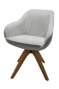 furnling Drehstuhl Breda, drehbarer Stuhl mit Armlehnen, Sitz und Rücken gepolstert, Esszimmer