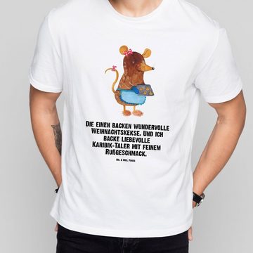 Mr. & Mrs. Panda T-Shirt Maus Kekse - Weiß - Geschenk, Shirt, Winter, Junggesellenabschied, Lu (1-tlg)
