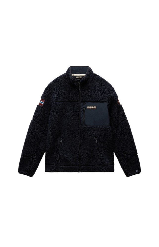 Napapijri Fleecejacke Yupik Full-Zip schwarz Herren
