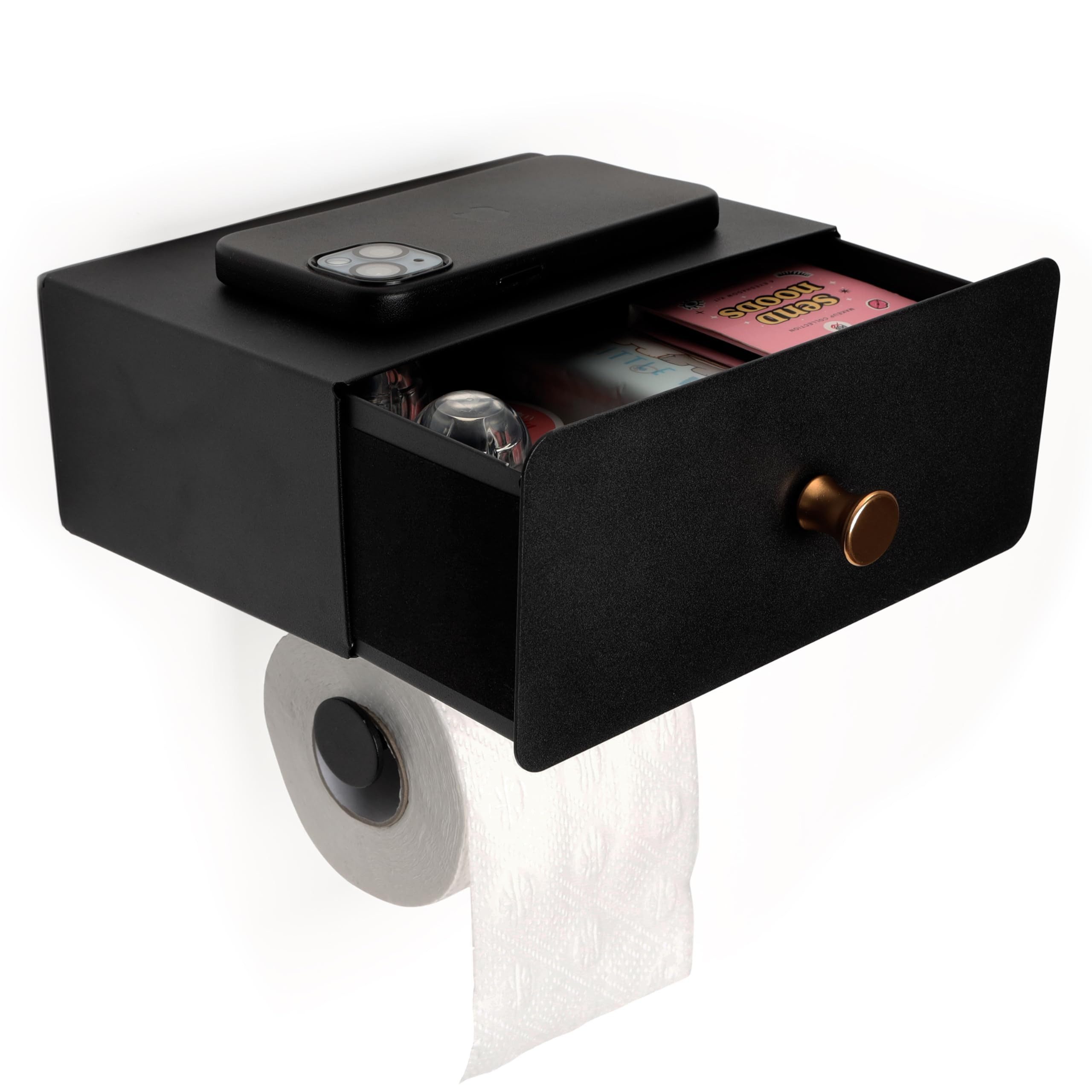 Belle Vous Toilettenpapierhalter Belle Vous Klopapierhalter ohne Bohren - T günstig online kaufen