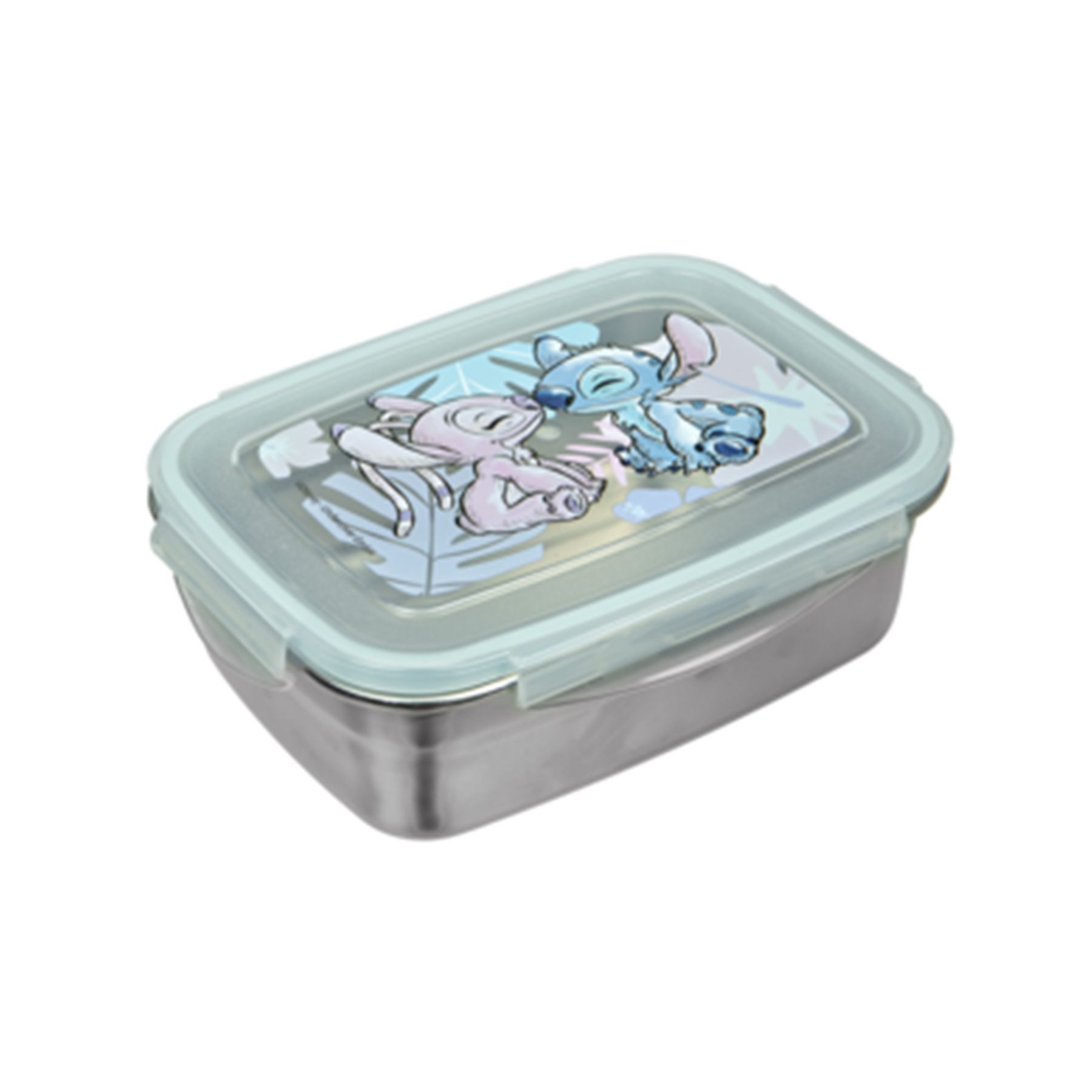 Lilo & Stitch Lunchbox Brotdose mit Gummidichtung - aus Edelstahl - 550 ml Fassungsvermögen