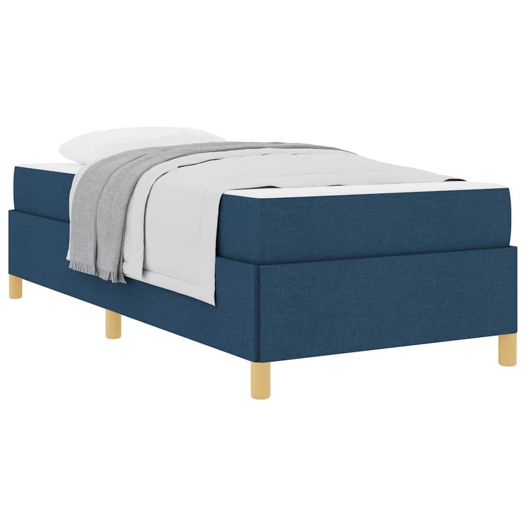 vidaXL Bett Boxspringbett Blau und Braun günstig online kaufen