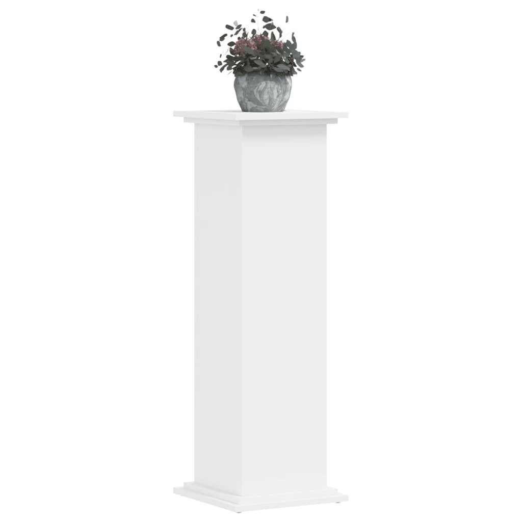 vidaXL Blumenständer 33 x 33 x 100 cm Blumenständer Pflanzenständer Weiß Spanplatte