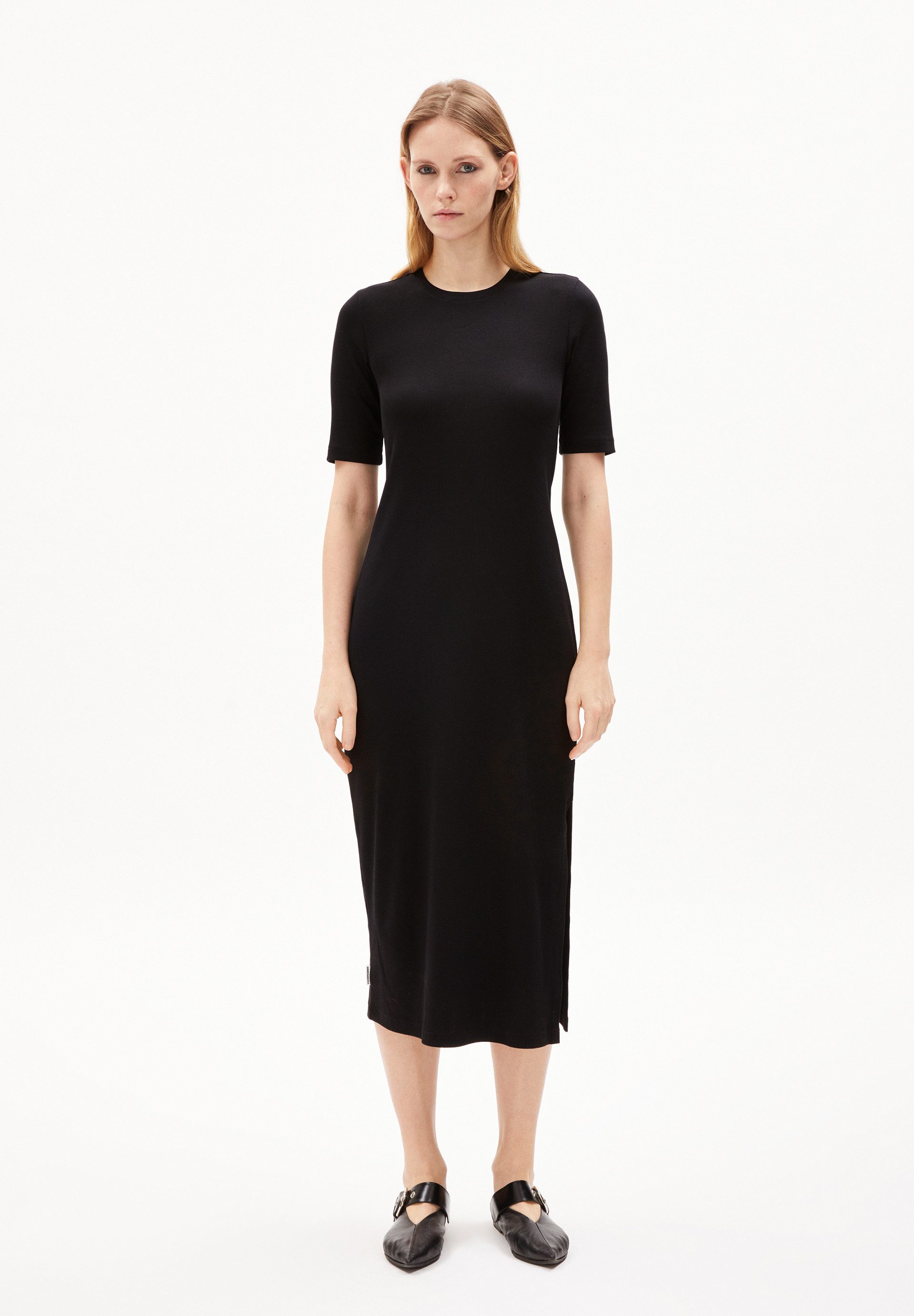 Armedangels Maxikleid SEHAARAA Ripp-Jerseykleid aus Bio-Baumwoll Mix Fitted günstig online kaufen
