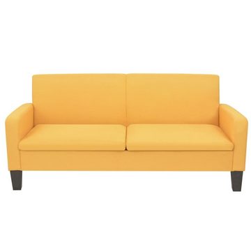 vidaXL Sofa 3-Sitzersofa 180 x 65 x76 cm Gelb