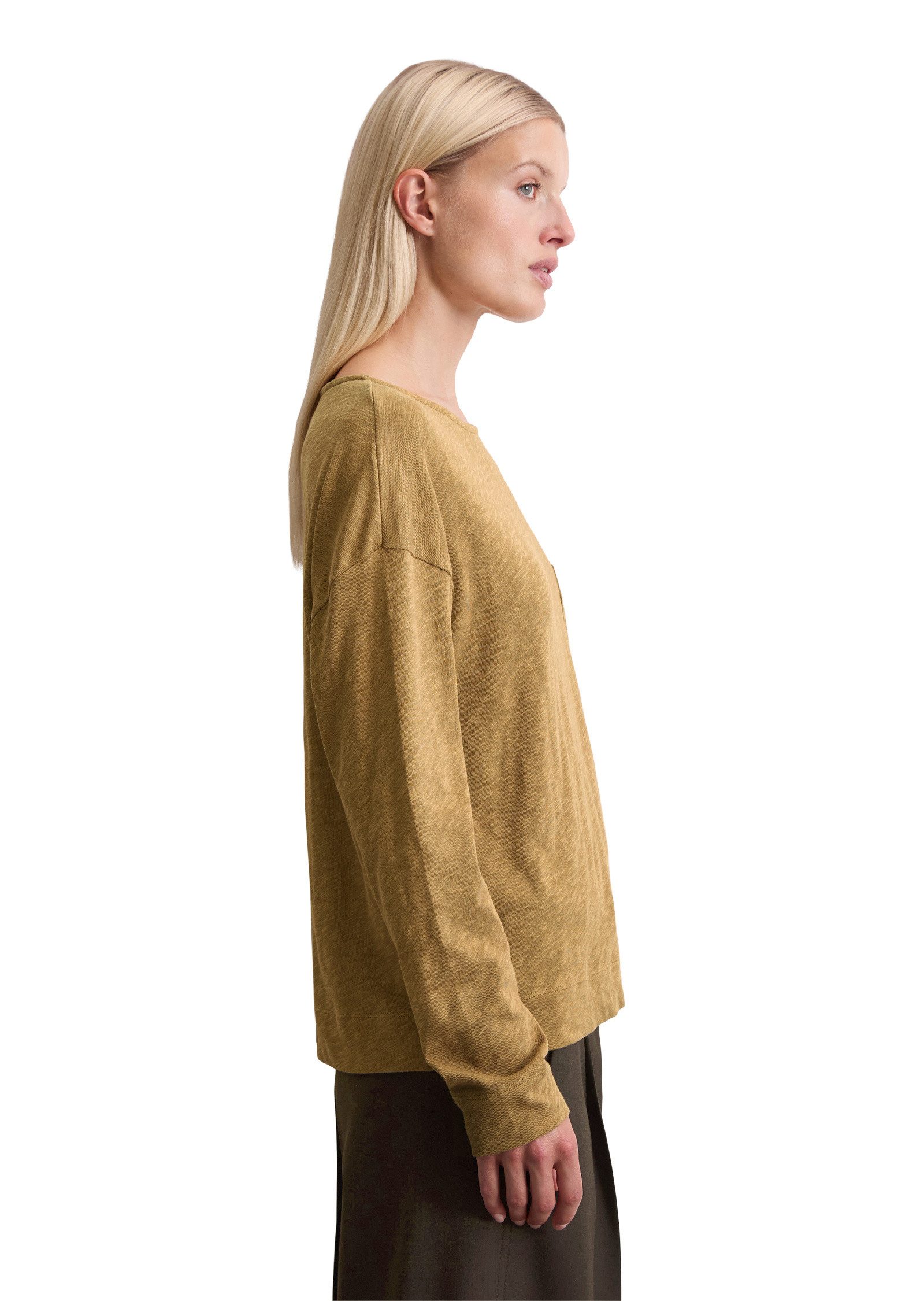 Marc O'Polo Langarmshirt aus Slub Jersey günstig online kaufen