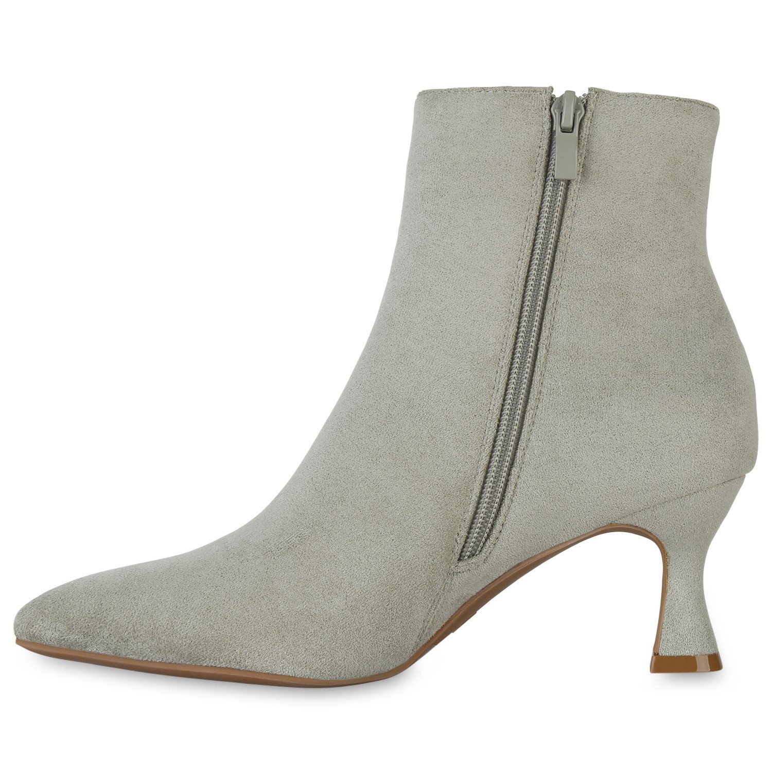 VAN HILL 840599 Stiefelette Damen Klassische Stiefeletten Stiletto Spitze B günstig online kaufen