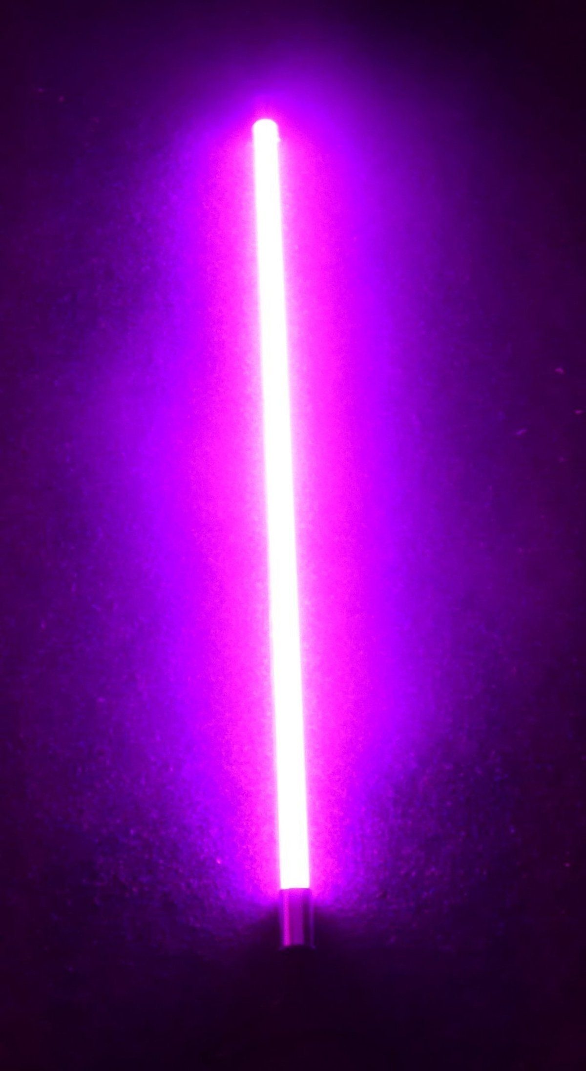 LED T8, 63cm XENON 10W Röhre Violett, Xenon LED Stab Wandleuchte Endkappe LED Kabel weiß VISION Kunststoffröhre