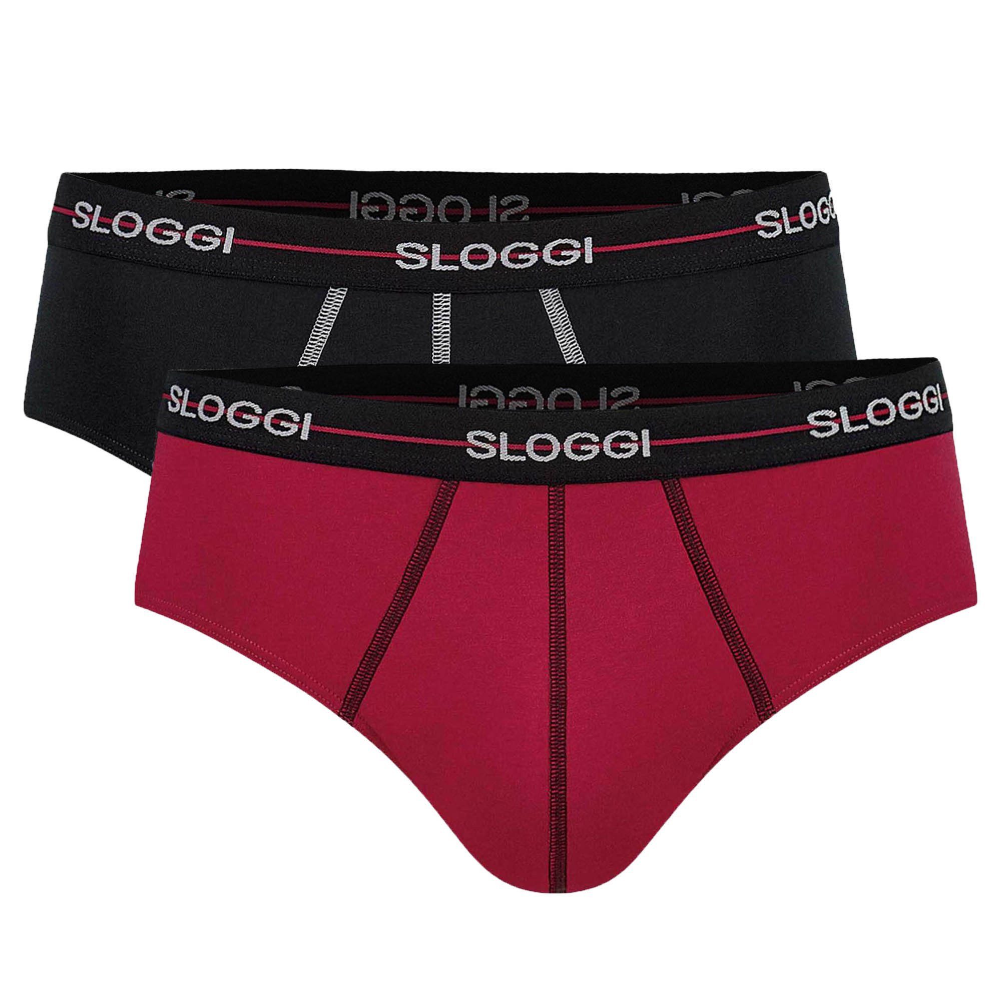 Slip Herren Slip 2er Pack Baumwollmischung