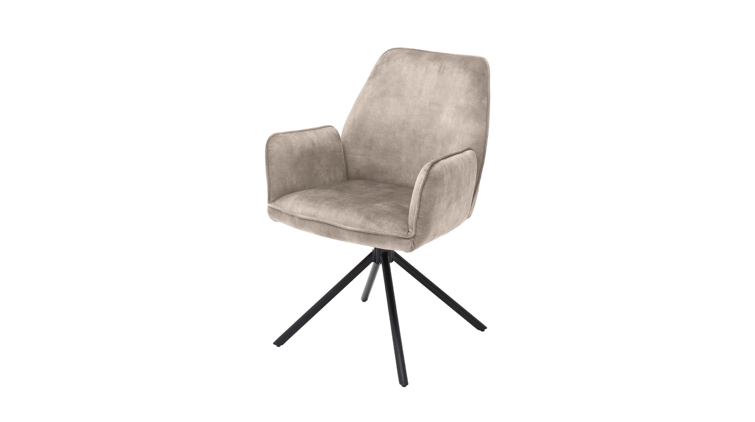 Massivart® Polsterstuhl drehbar, Esszimmerstuhl mit Armlehnen, »Ottawa«, Ve günstig online kaufen