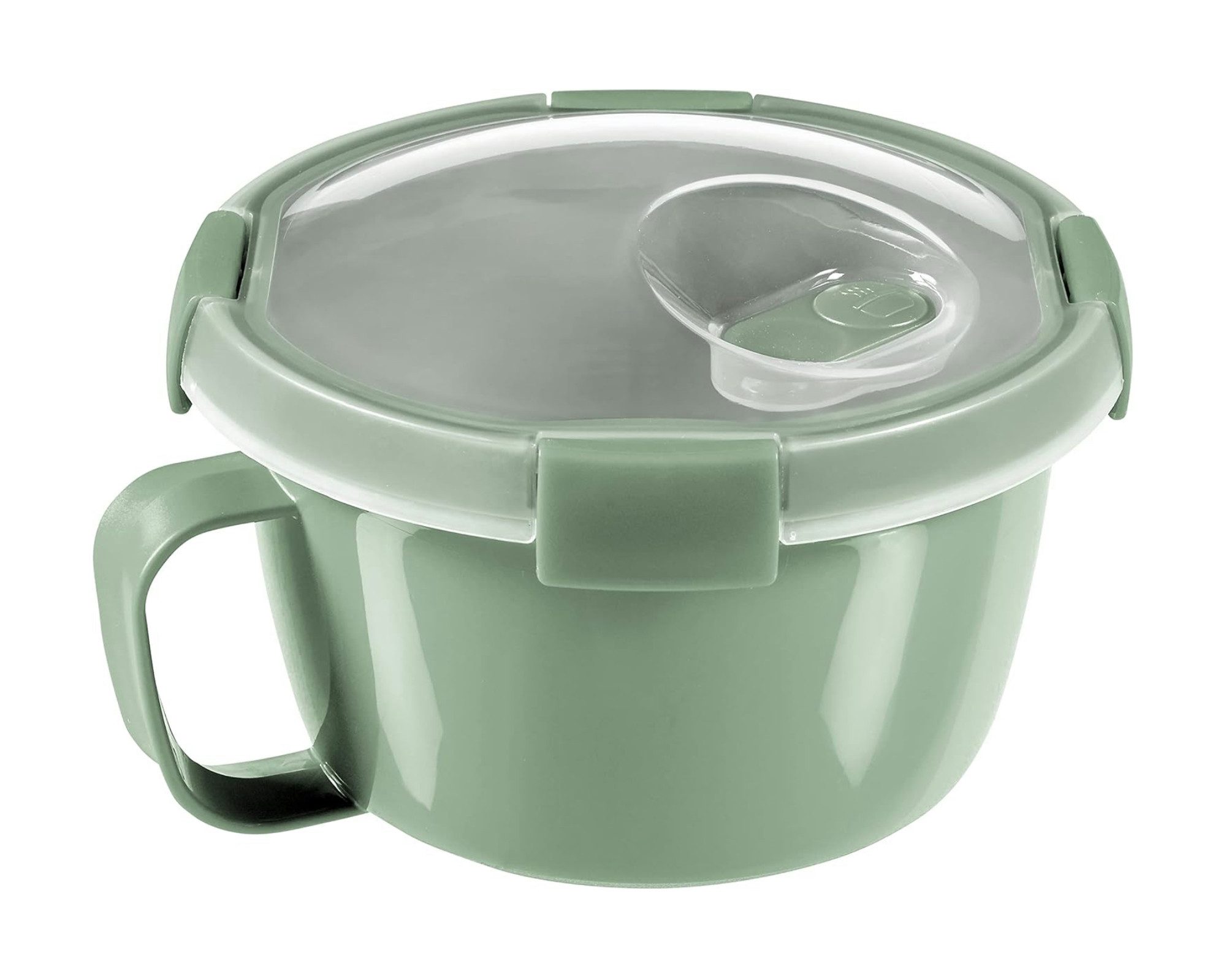 Curver Mikrowellenbehälter Smart To Go Eco, (inkl. Deckel), 100% Recycling-Kunststoff, grün