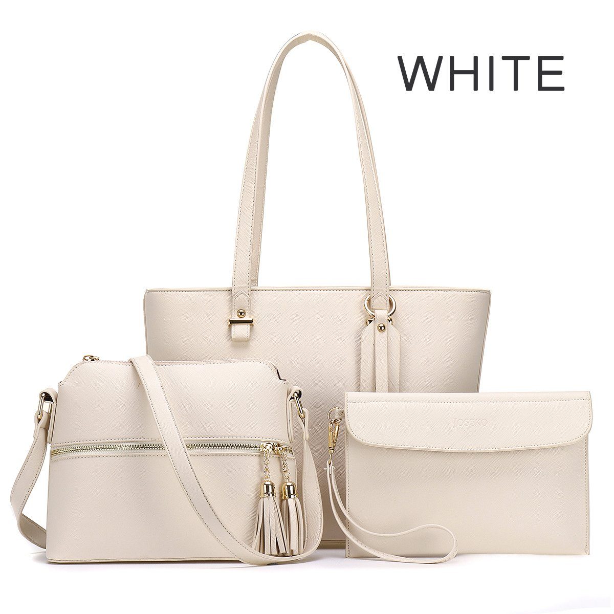 Handtasche Exklusives, edles 3-teiliges Handtaschen-Set
