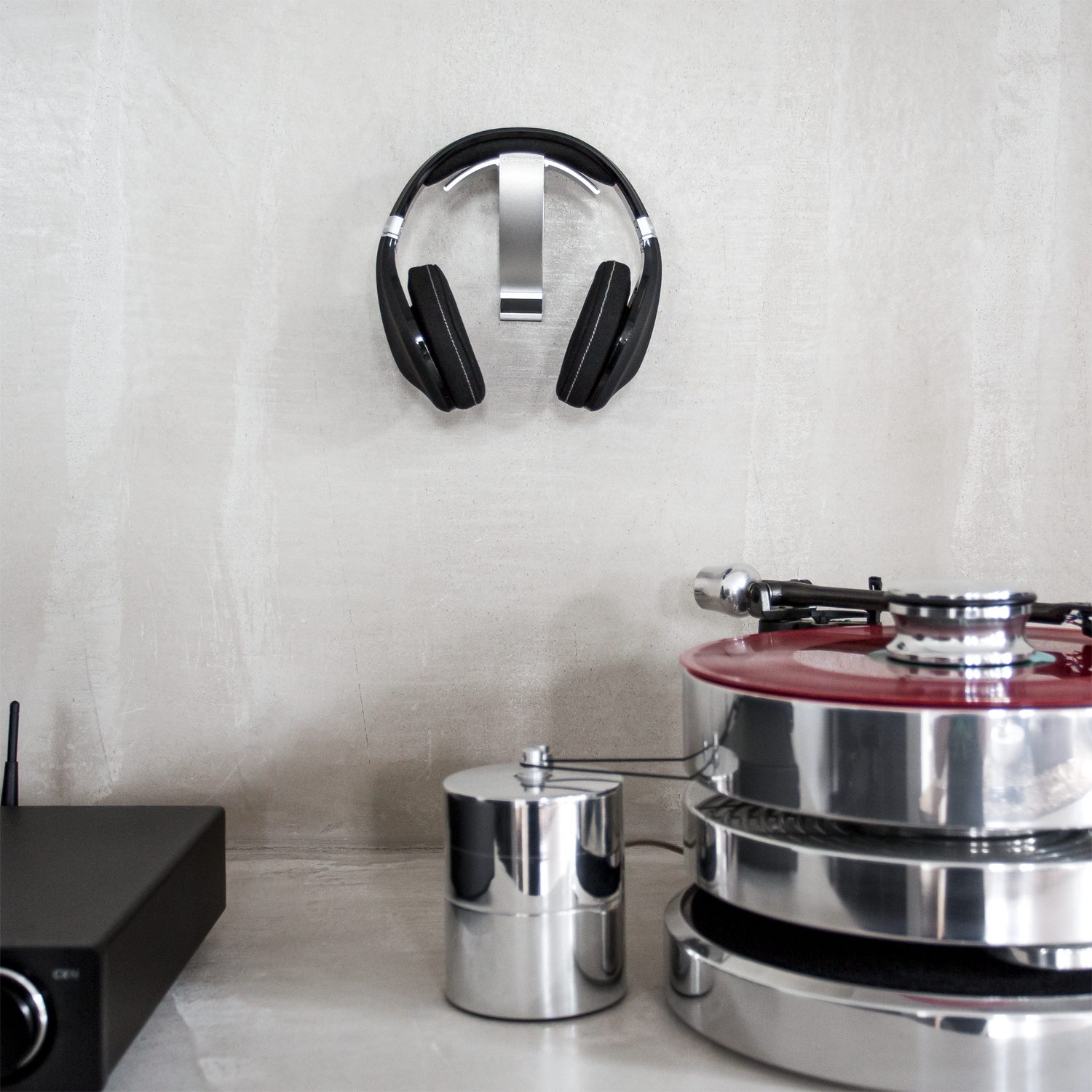 Oehlbach Kopfhörerständer Alu Style W1 Kopfhörer-Wandhalter aus Aluminium, (Stylisch, Vollmetall)