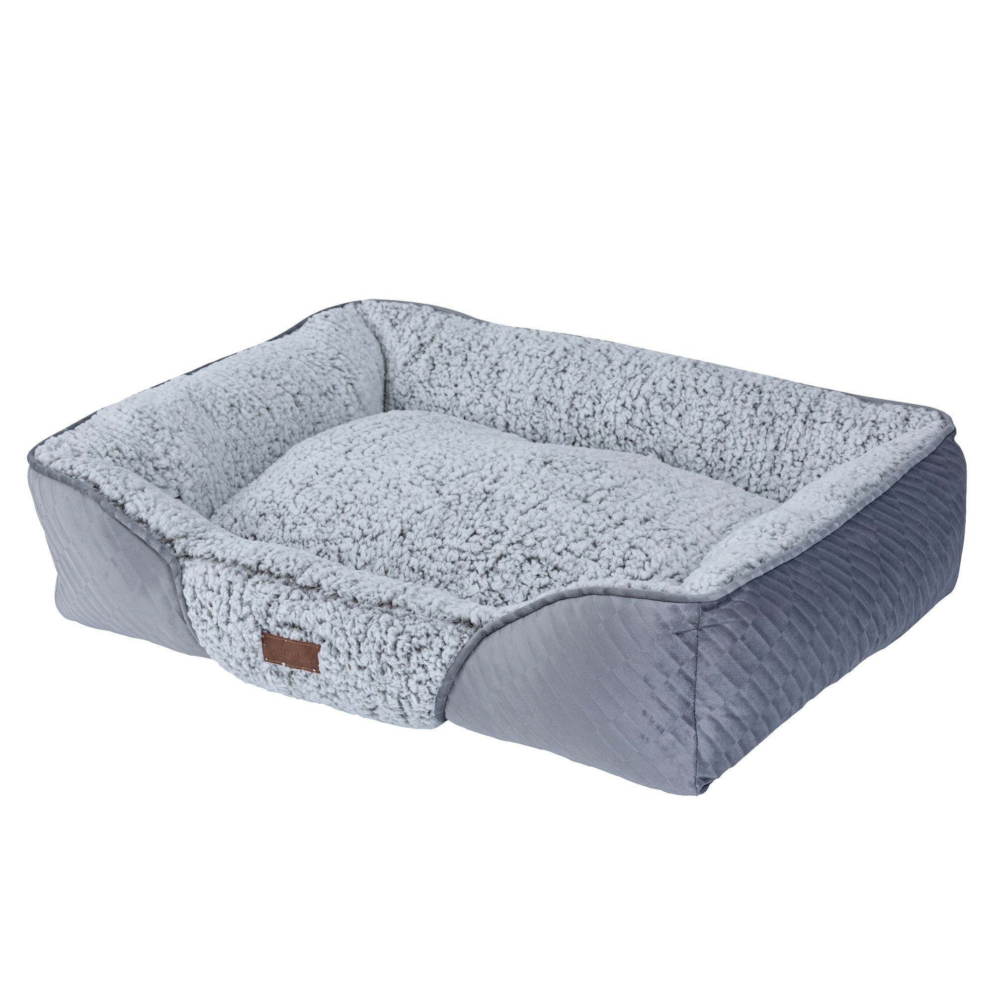 Greenfields Tierbett Schecker Quapas! - Selbstwärmendes Hundebett, Plüsch, verschiedene Größen