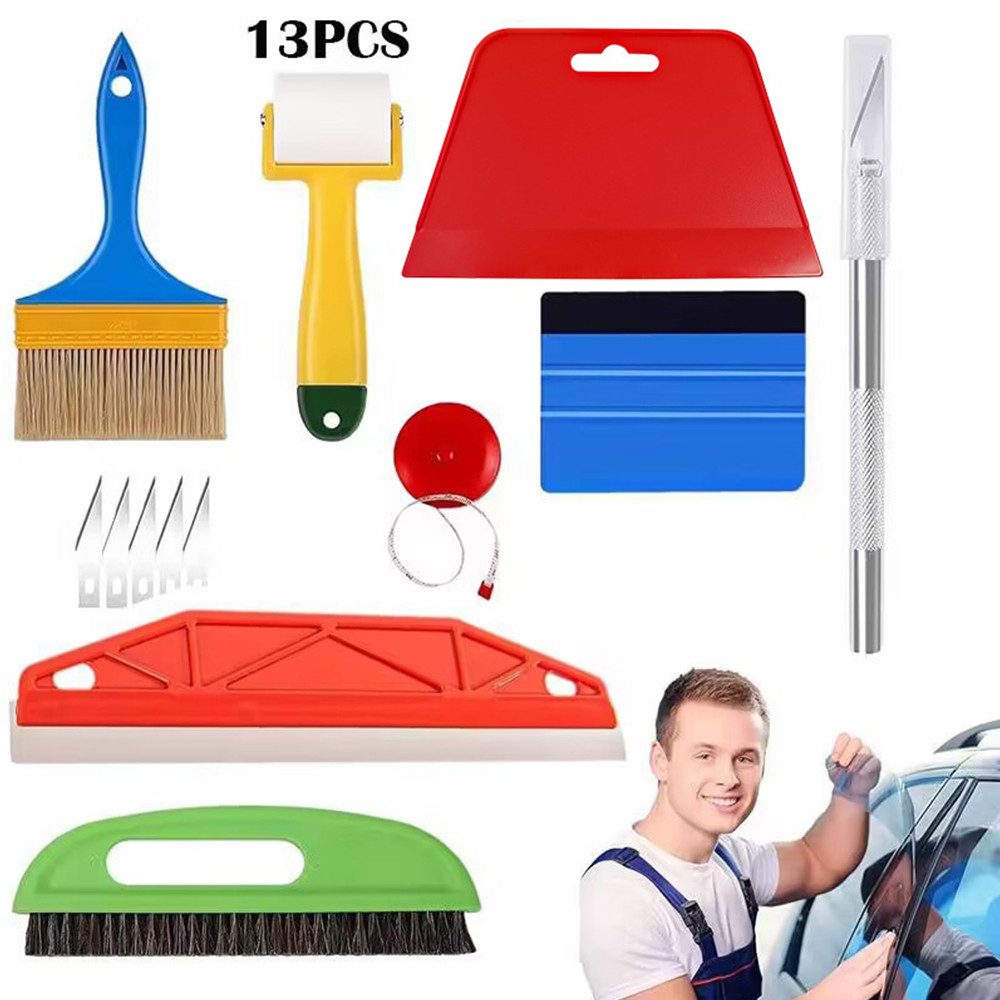 zggzerg Tapetenspachtel 13-teiliges Set Tapetenwerkzeuge, Tapeten Glättungs günstig online kaufen