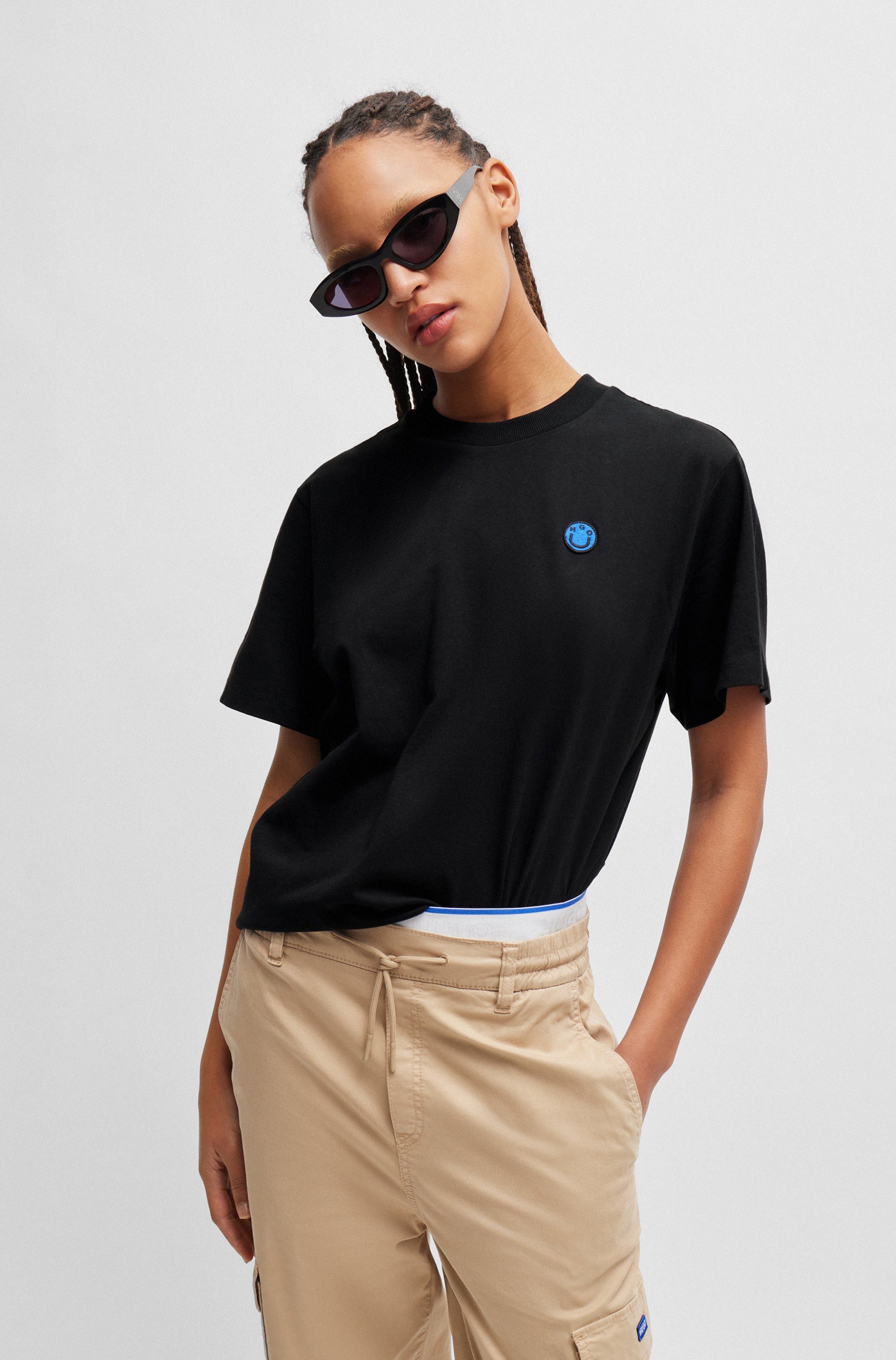 HUGO Blue T-Shirt Vintage Tee mit günstig online kaufen