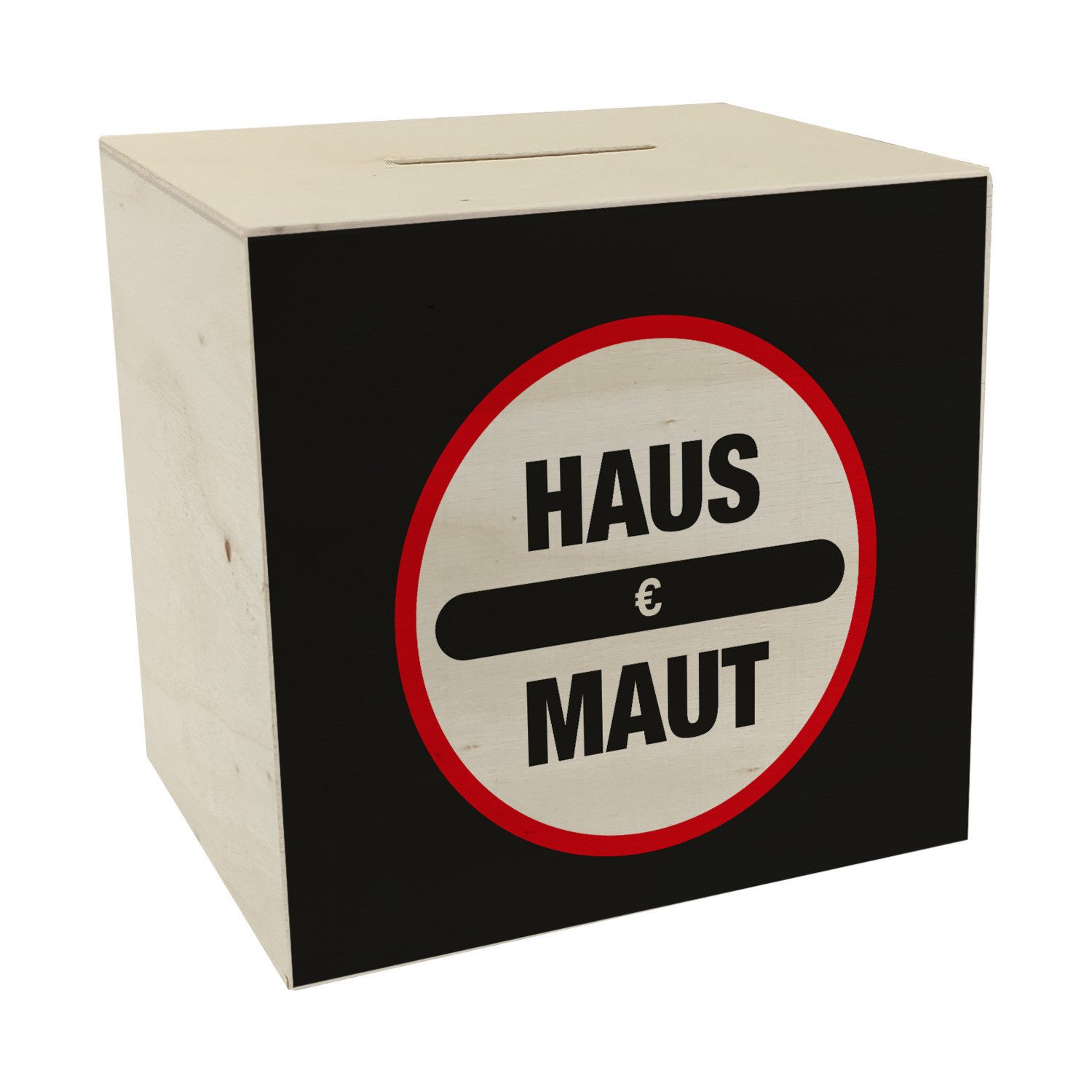 Spardose Haus Maut Spardose aus Holz