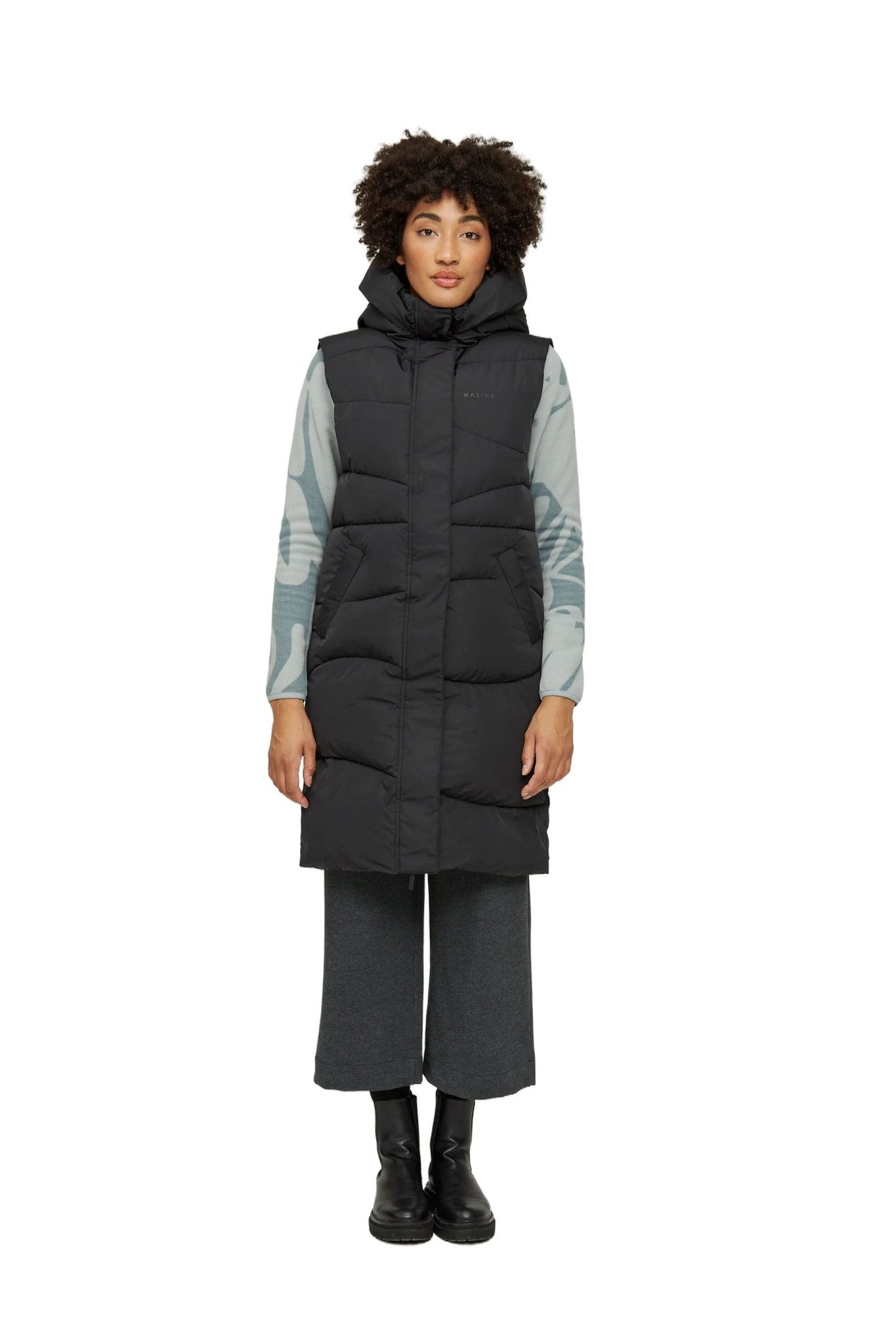 MAZINE Winterjacke WANDA VEST Schwarz Vegane günstig online kaufen