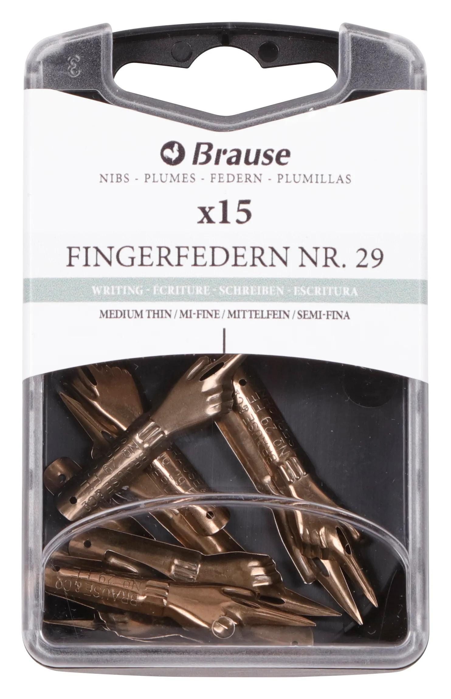 Brause Kalligraphie-Stift Schachtel mit 15 Indexfedern 150029B, BRAUSE