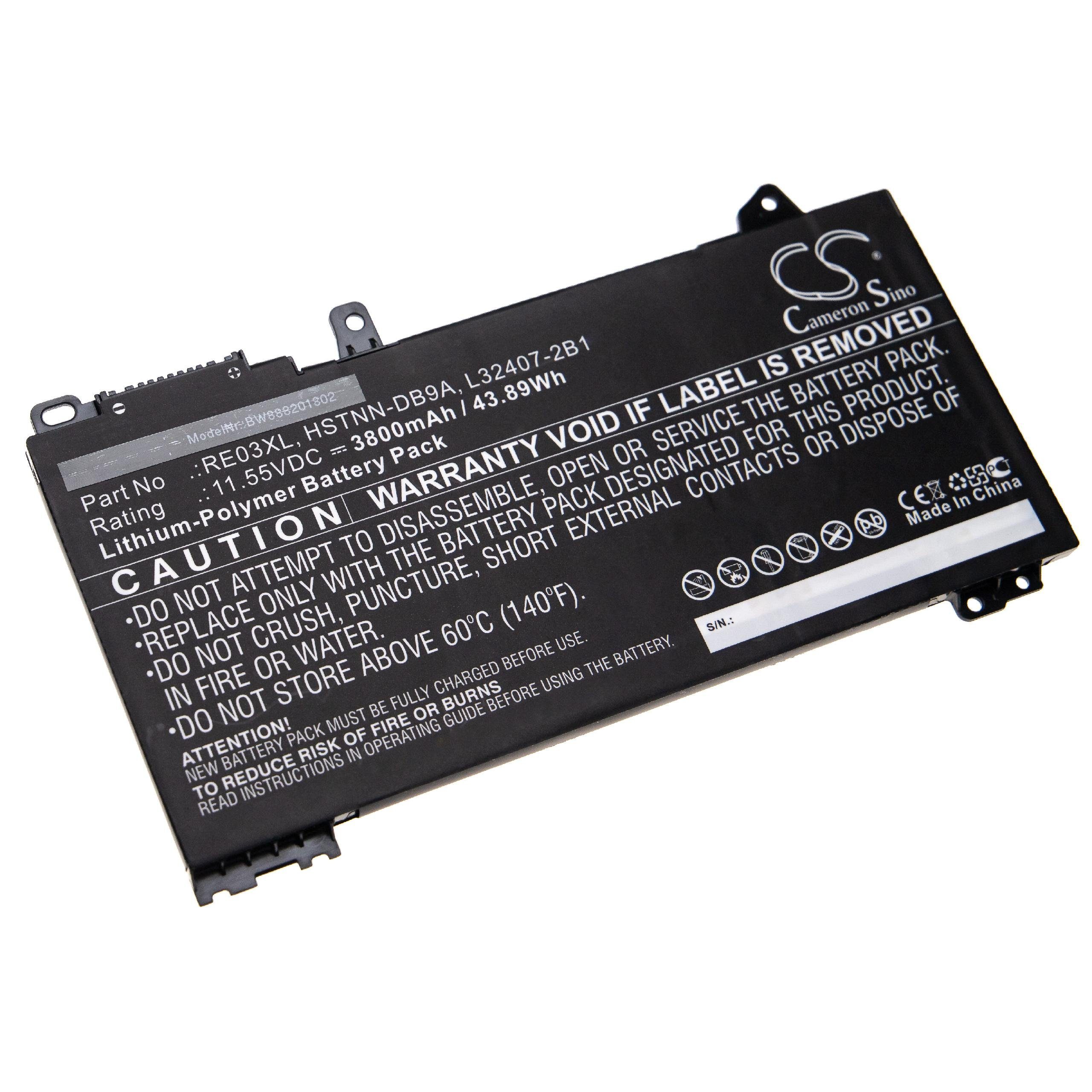 vhbw passend für HP ProBook 430 mAh G6-6NX55US, 3800 G6-6PA47PA, Laptop-Akku 430 430 G6-6QY48US