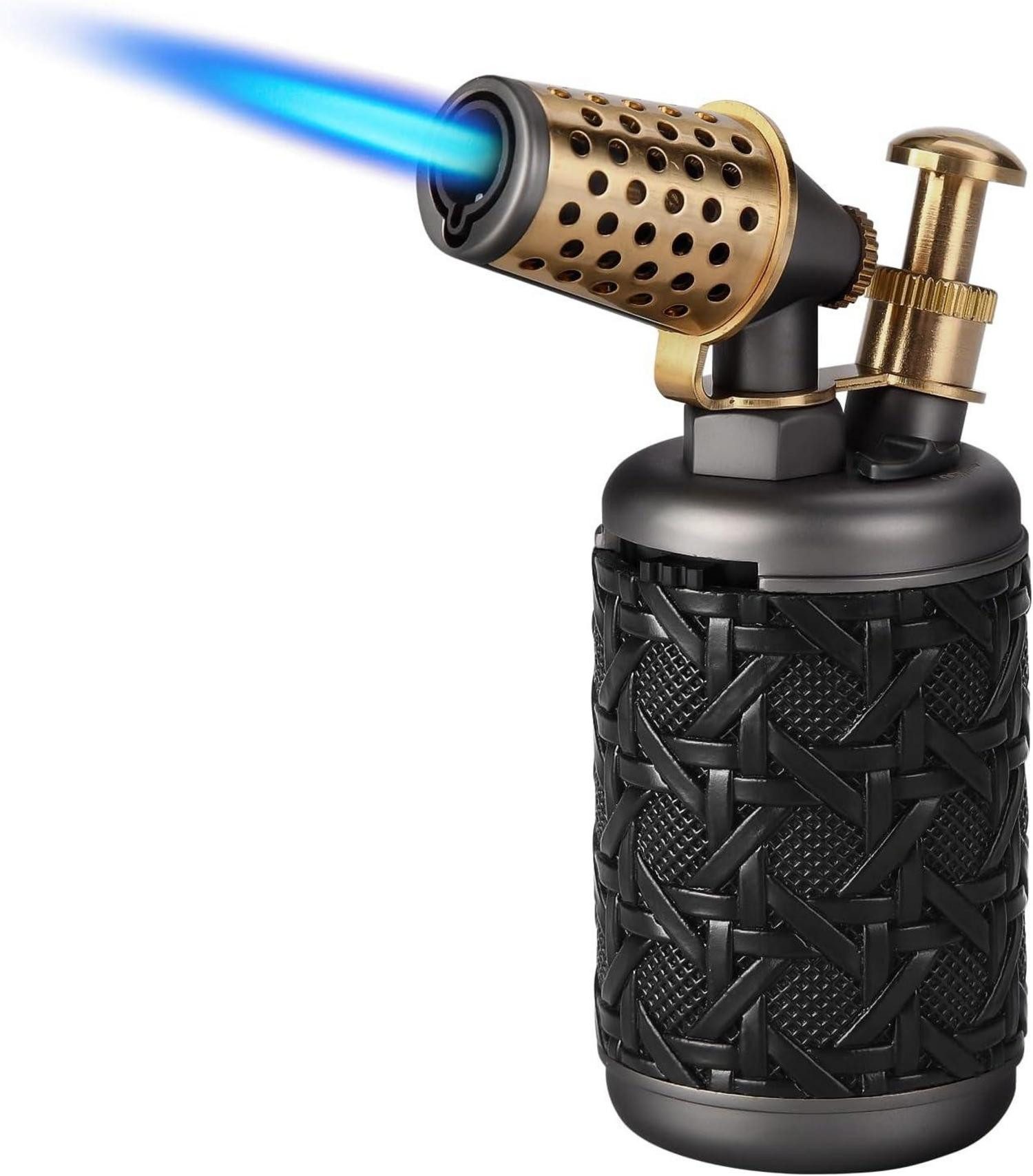 Feuerzeuge Sturmfeuerzeug Gas Jetflame nachfüllbar Vintage Feuerzeug mit Punch