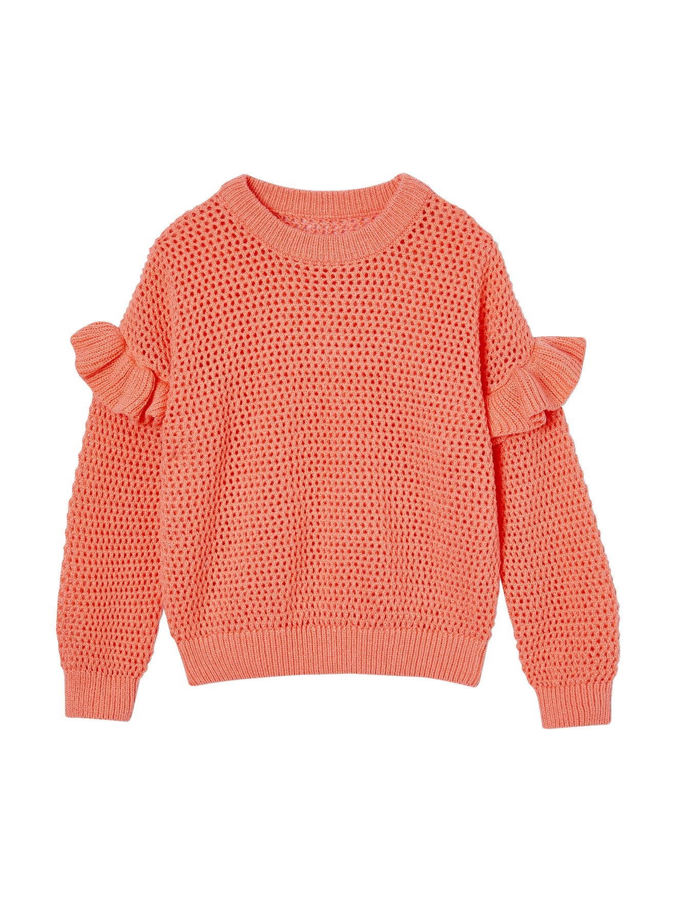 vertbaudet Pullunder Mädchen Pullover mit Volants