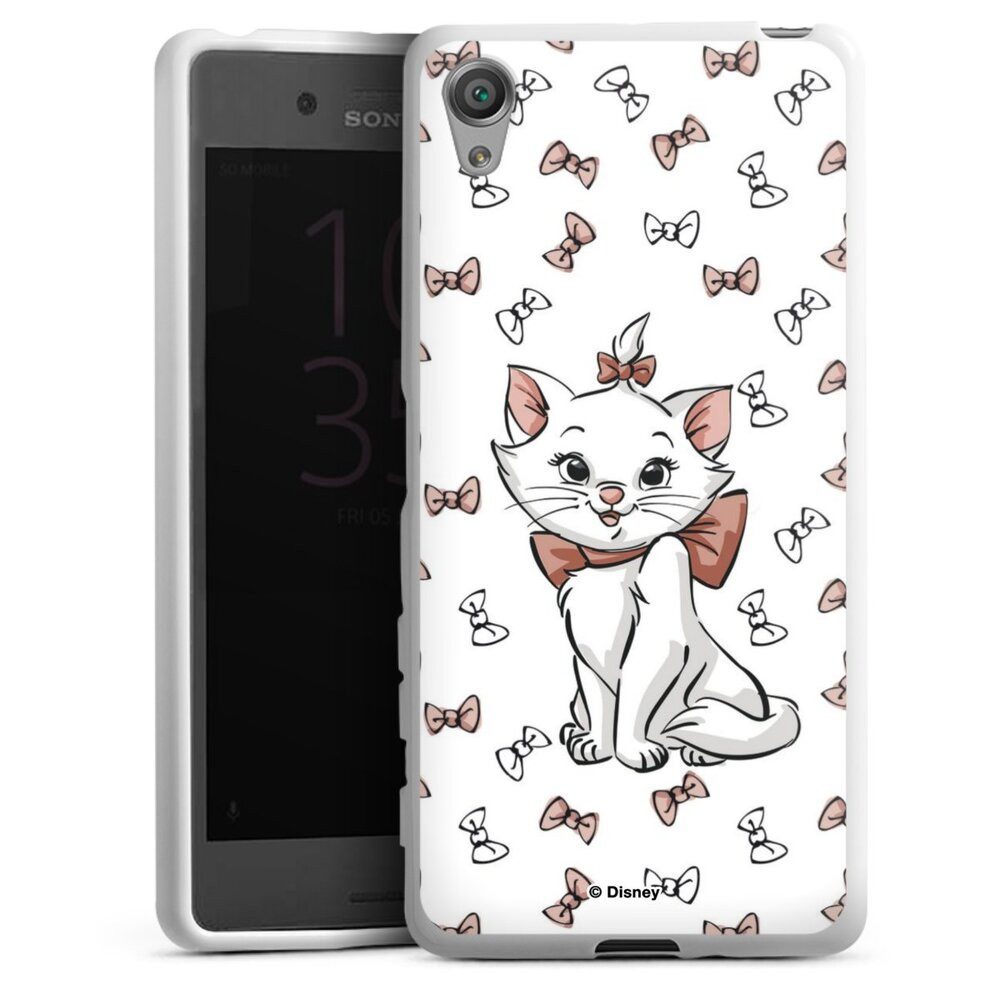 DeinDesign Handyhülle Aristocats Marie Disney Katze Marie Shy, Sony Xperia X Silikon Hülle Bumper Case Handy Schutzhülle