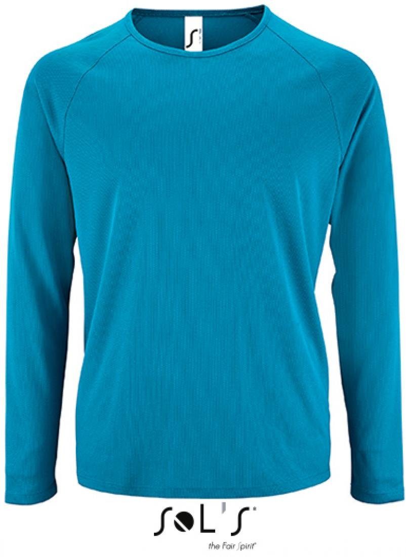 Langarmshirt Herren Long-Sleeve Sports T-Shirt Sporty