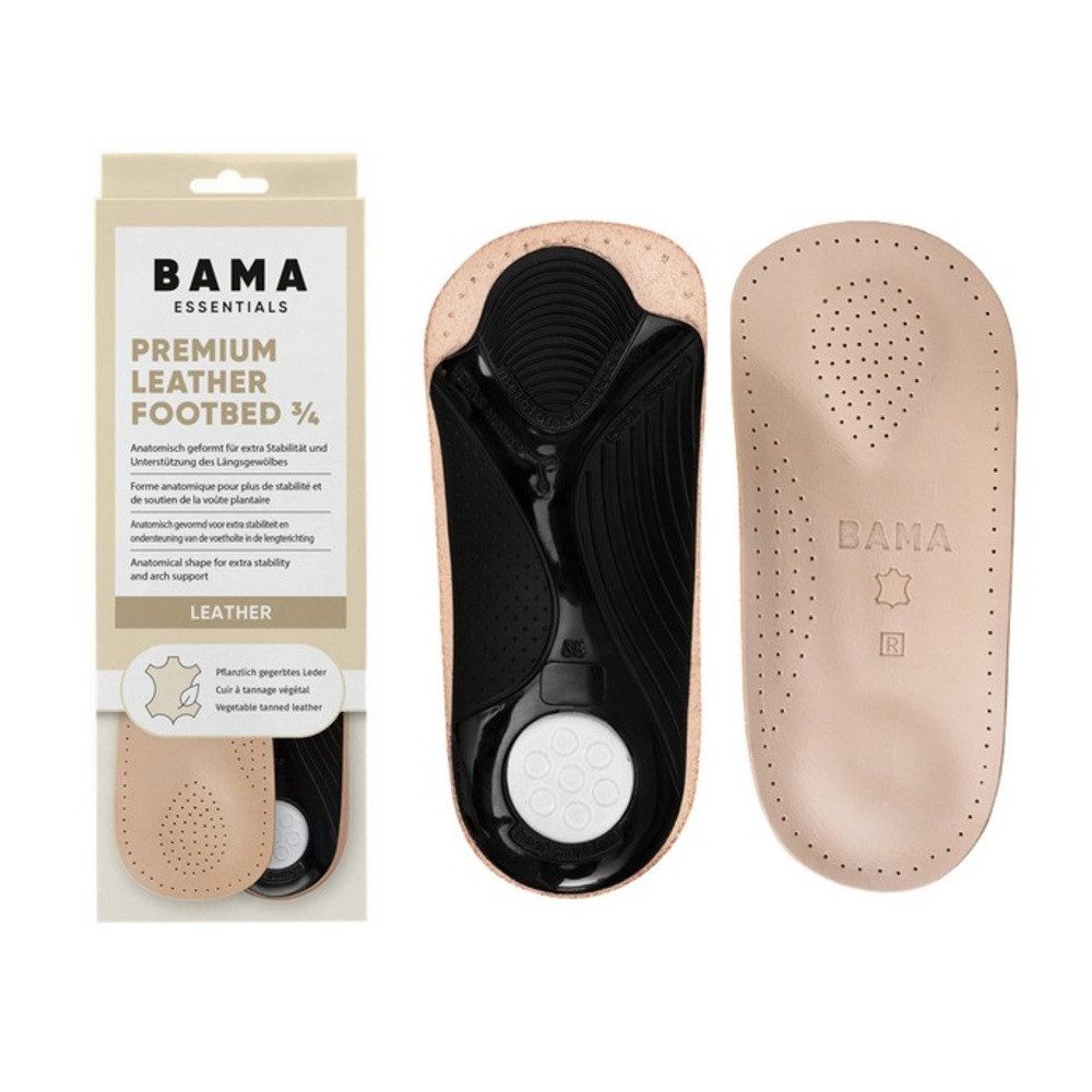 BAMA Group Fußbetteinlage BAMA Essentials Premium Leather Footbed Primus 2/3 Ledereinlagen
