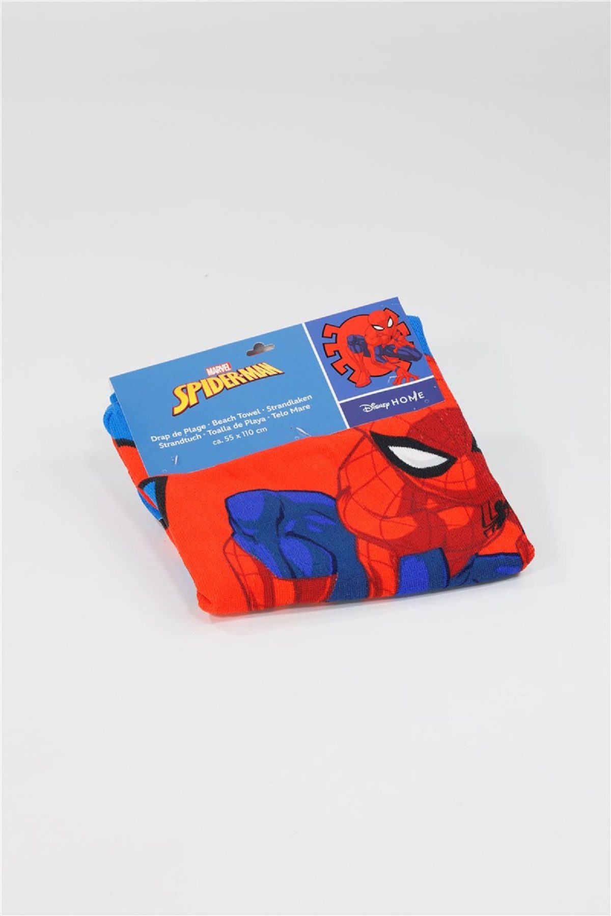 Spiderman Badeponcho Kinder Badeponcho mit Kapuze aus Polyester 55 x 110 cm, Polyester – Bild 3 von 3