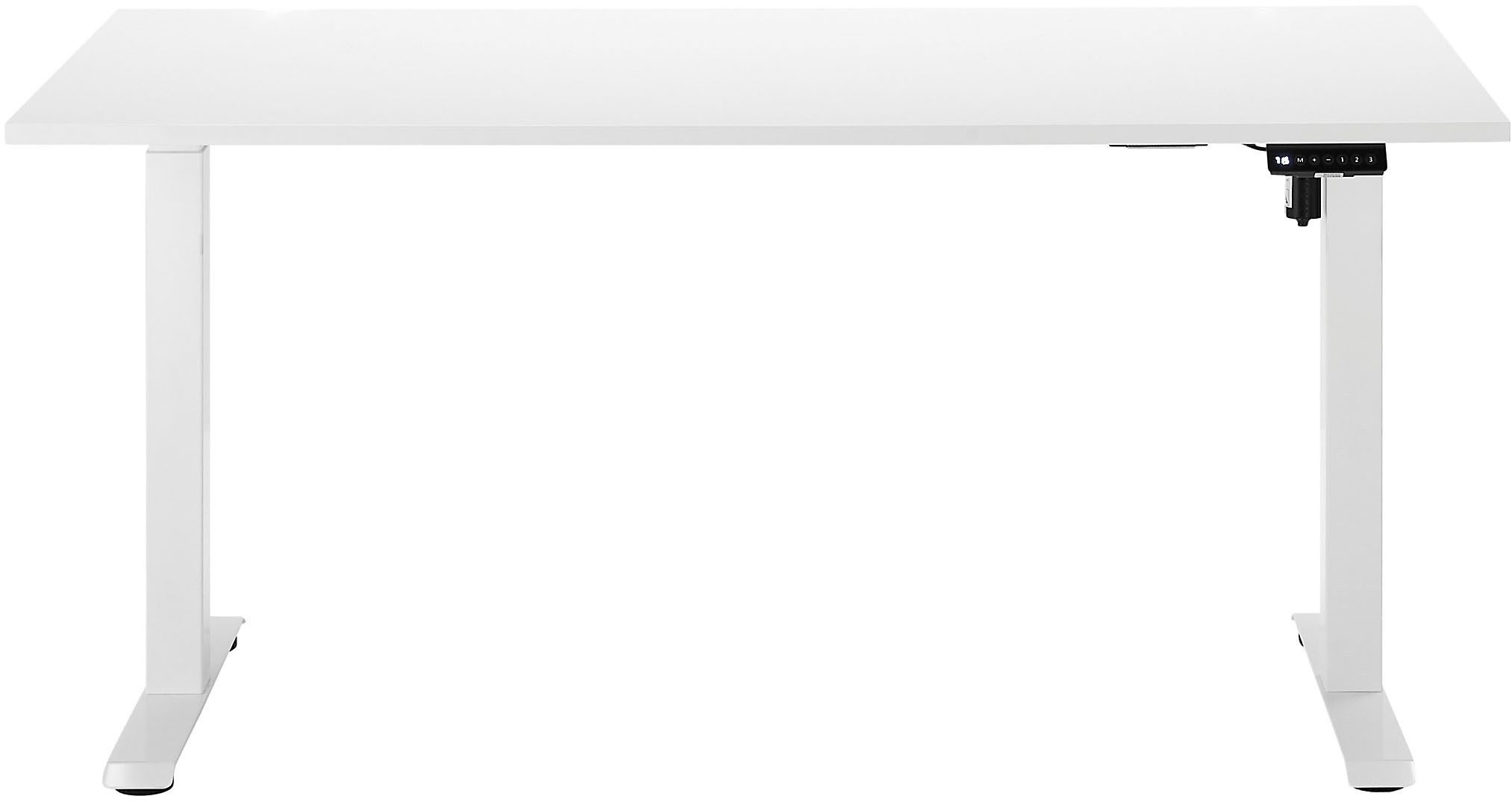 BEGA OFFICE Schreibtisch (2-St), Breite 137 cm, stufenlos höhenverstellbar 74-117 cm