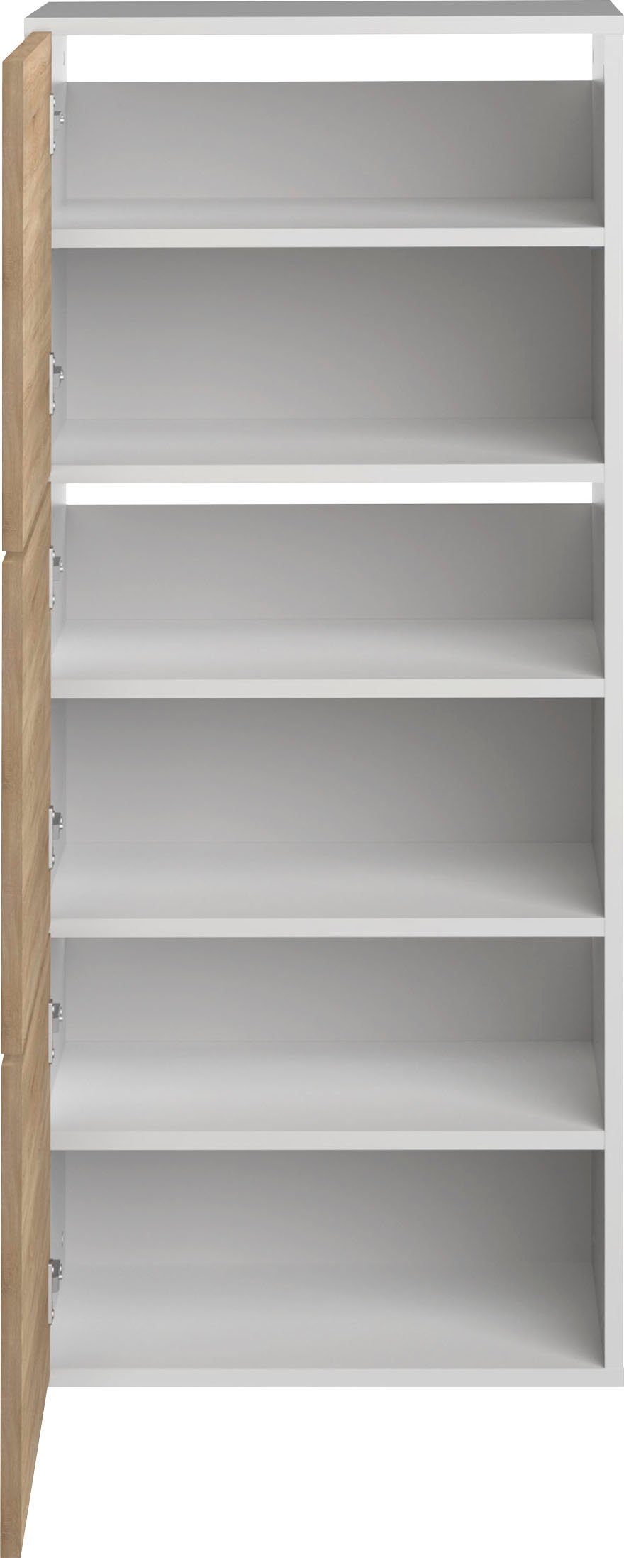 TemaHome Schuhschrank Bamboo Schuhschrank weiss/eichefarbig