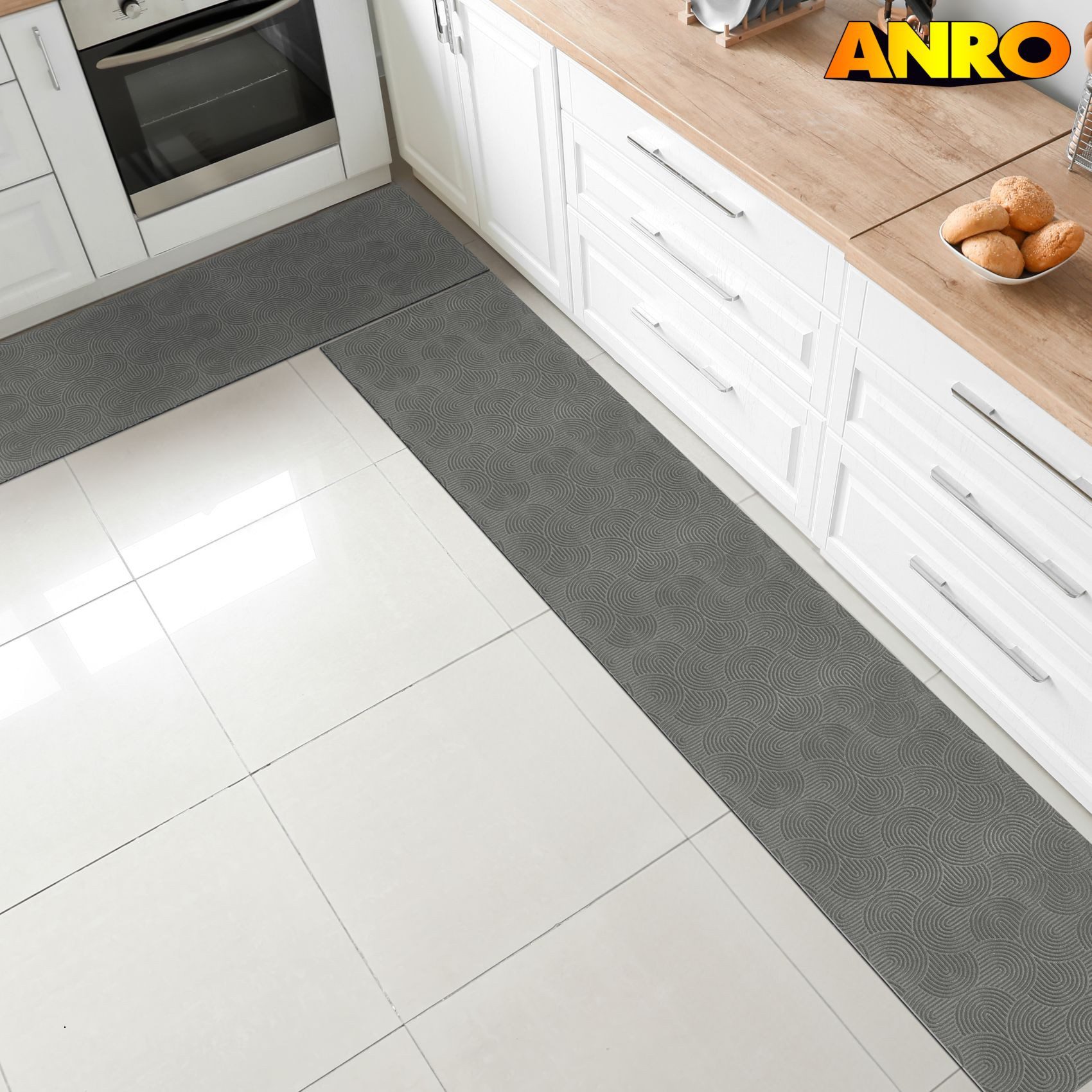 ANRO Läufer Velora Teppichläufer hochwertig Küchenteppich, Rechteckig, Höhe günstig online kaufen