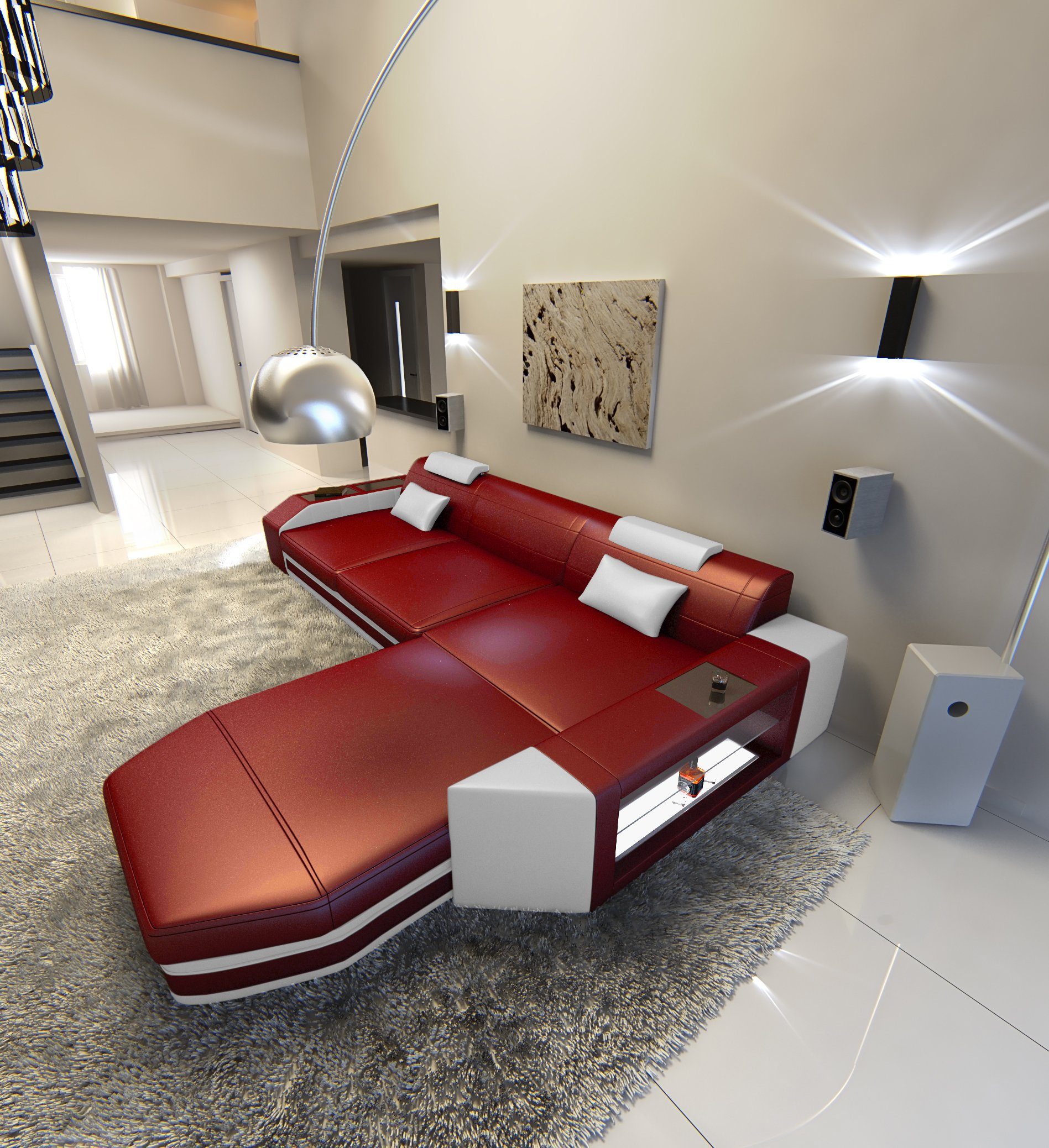 Sofa Dreams Ecksofa Ledercouch Sofa Leder günstig online kaufen