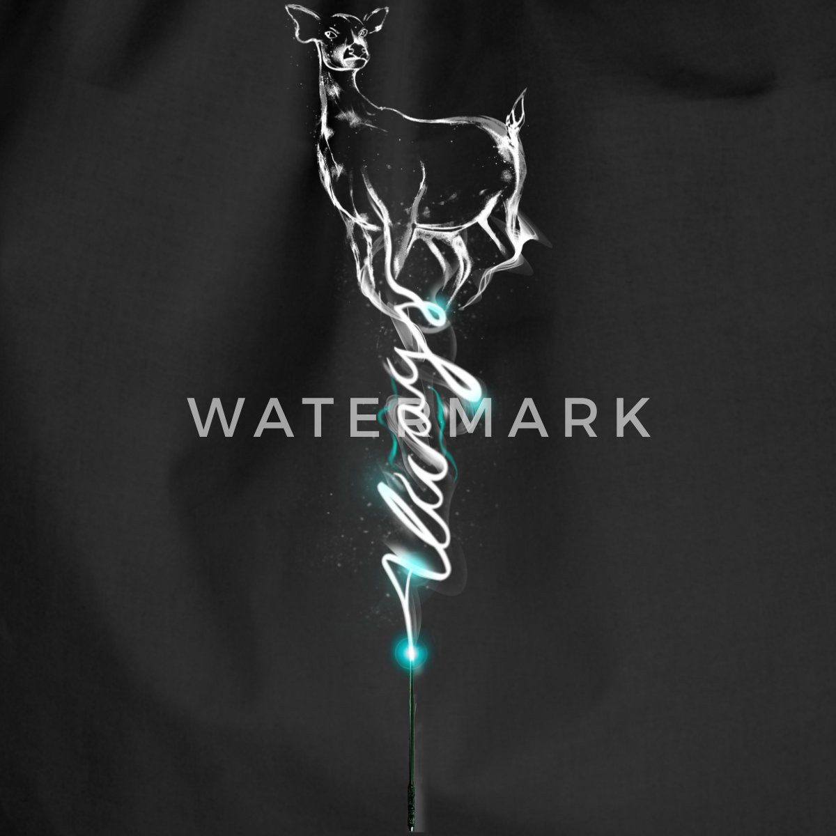 Spreadshirt Turnbeutel Harry Potter Hirschkuh Patronus Turnbeutel (1-tlg)