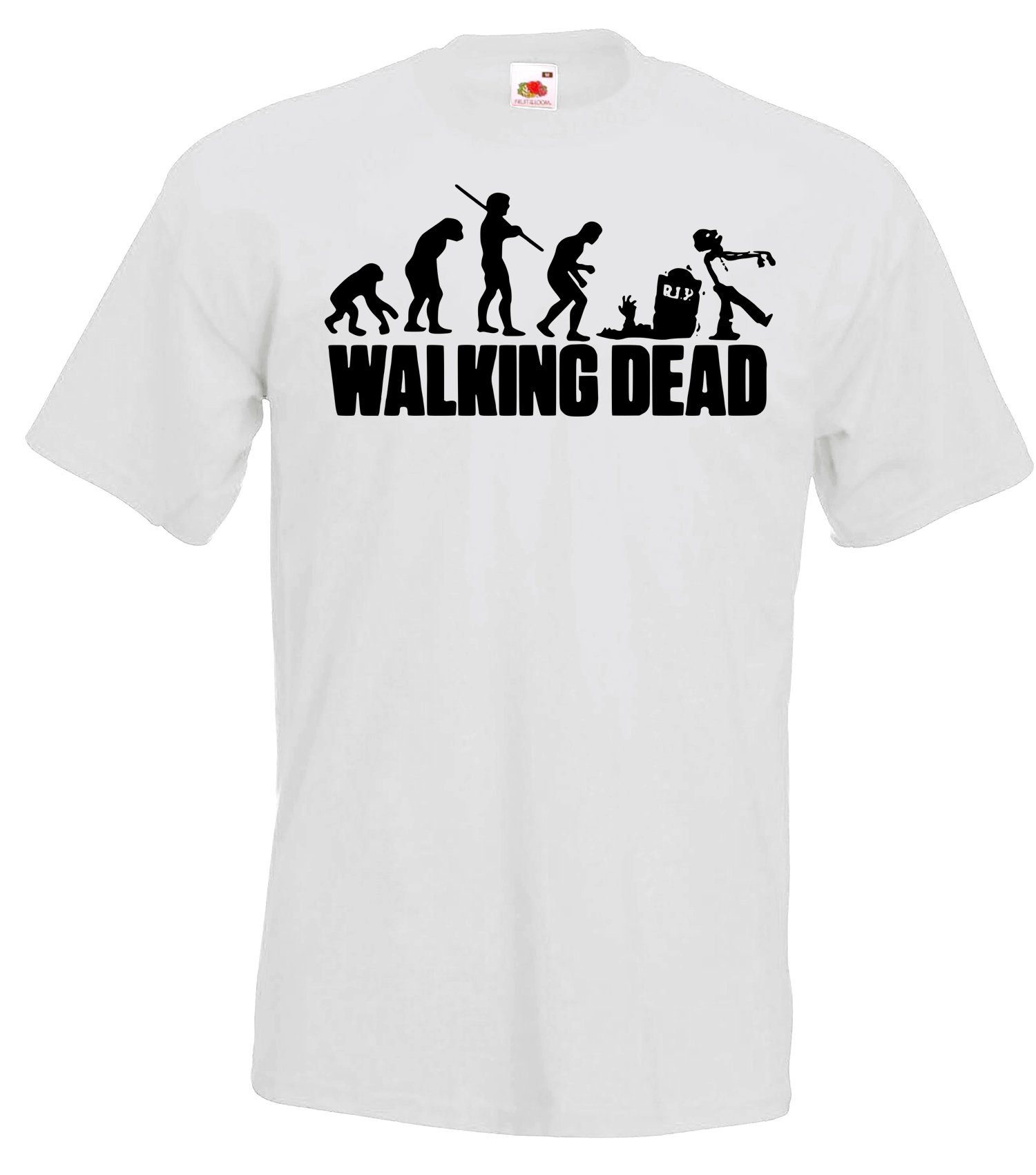 tendigem Herren Shirt Motiv Dead Weiß mit Serien Designz Youth Walking T-Shirt